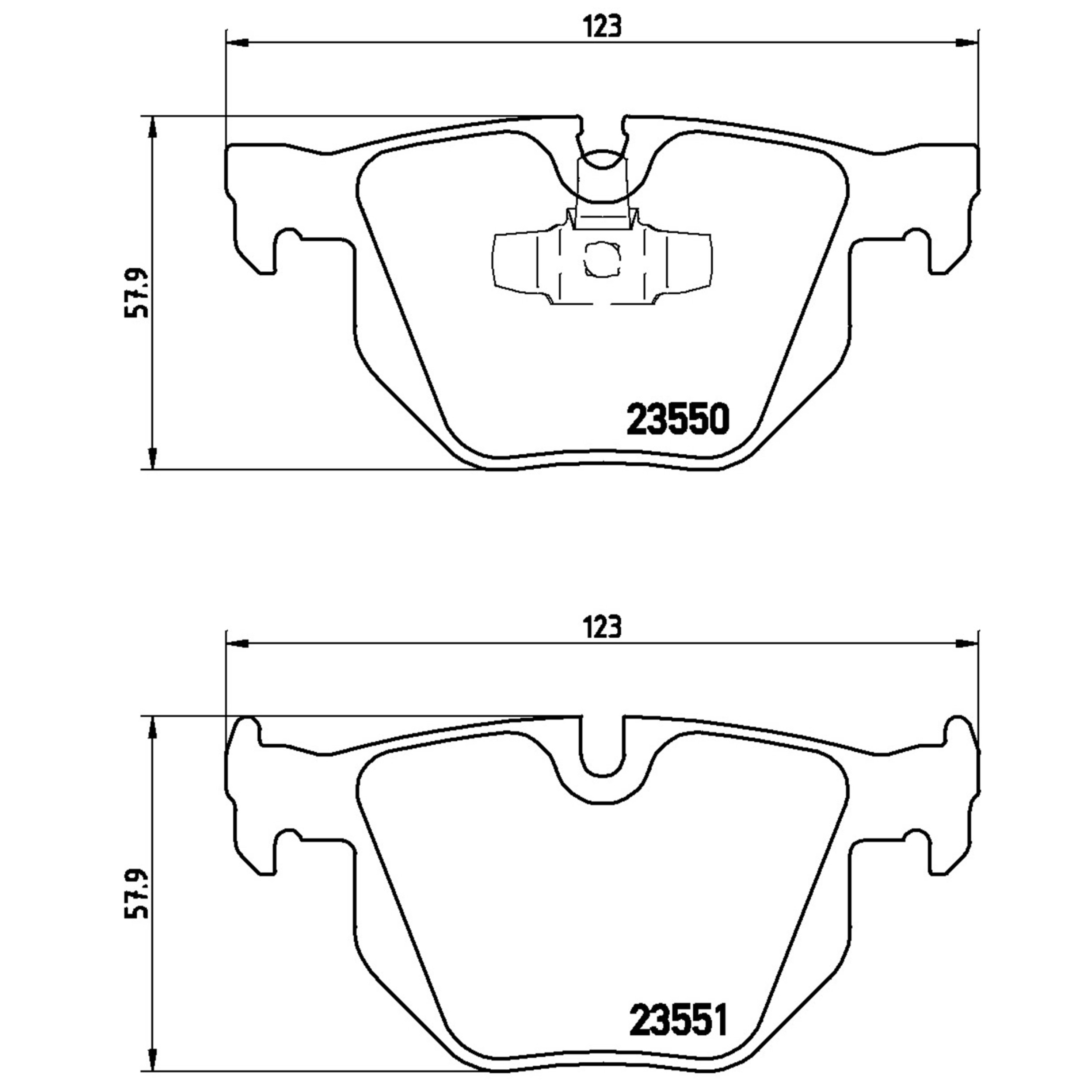 Brembo Rear Brake Pads P06039X - 2