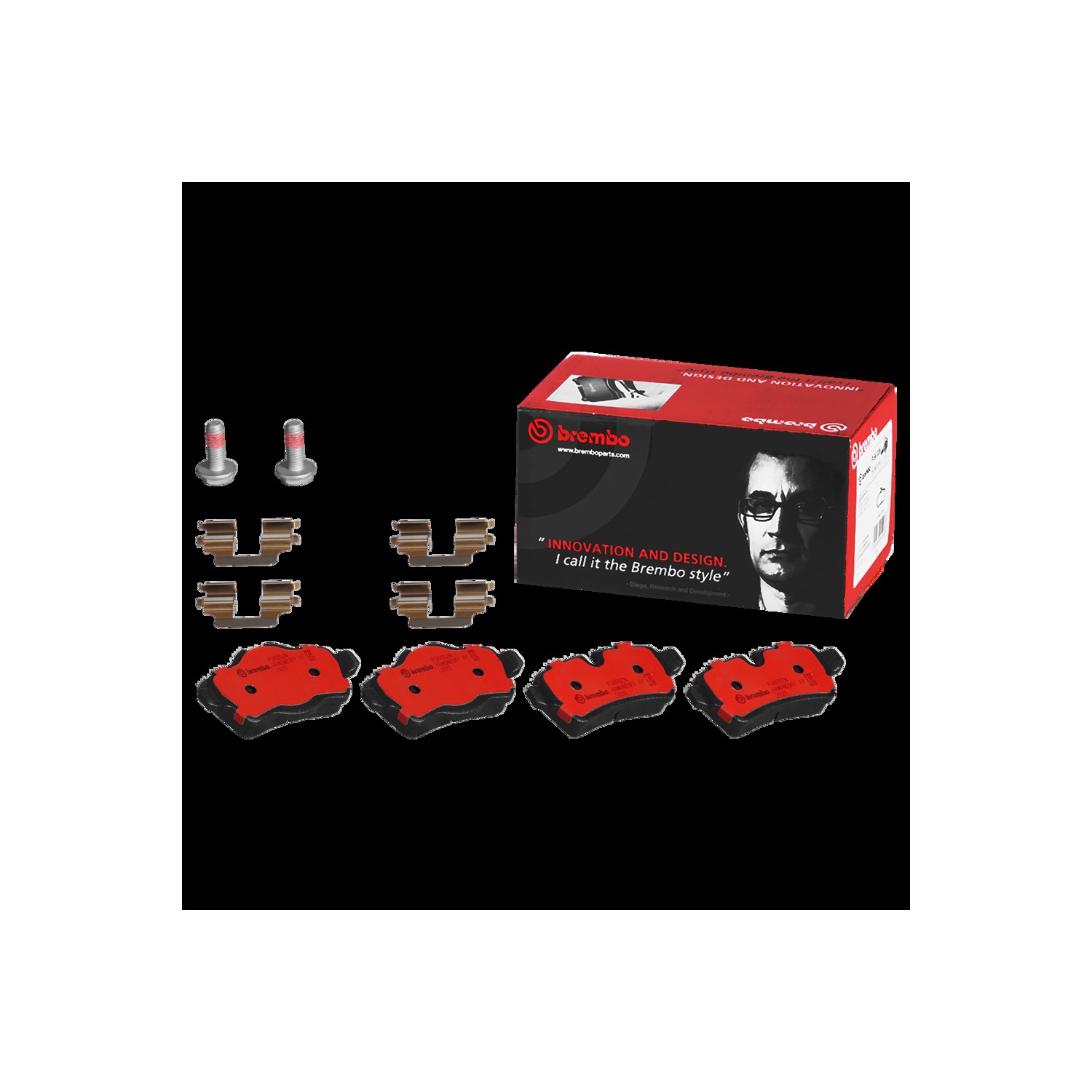 Brembo Rear Ceramic Brake Pads P06052N - 4