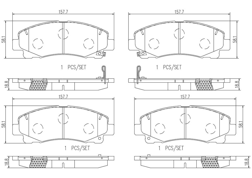 Brembo Front Ceramic Brake Pads P28087N - 2