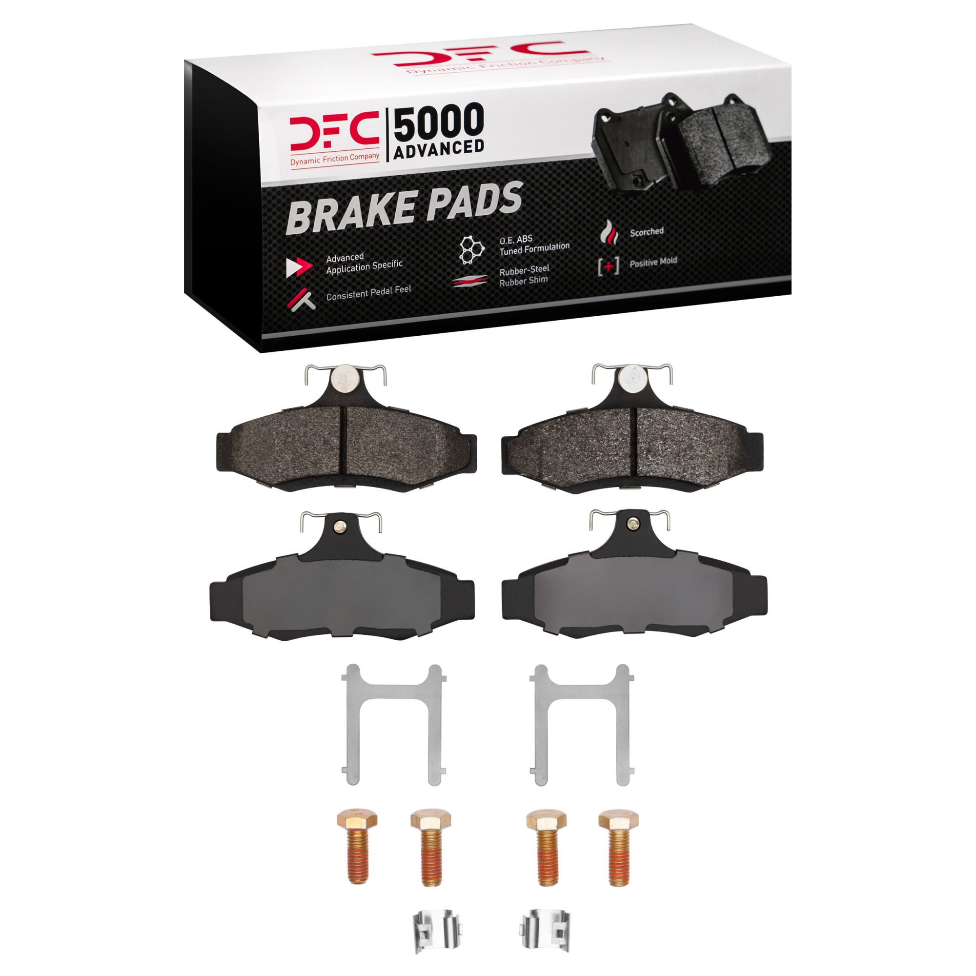 DFC Rear 5000 Advanced Semi-Metallic Brake Pads (4 Pads) - Main Image