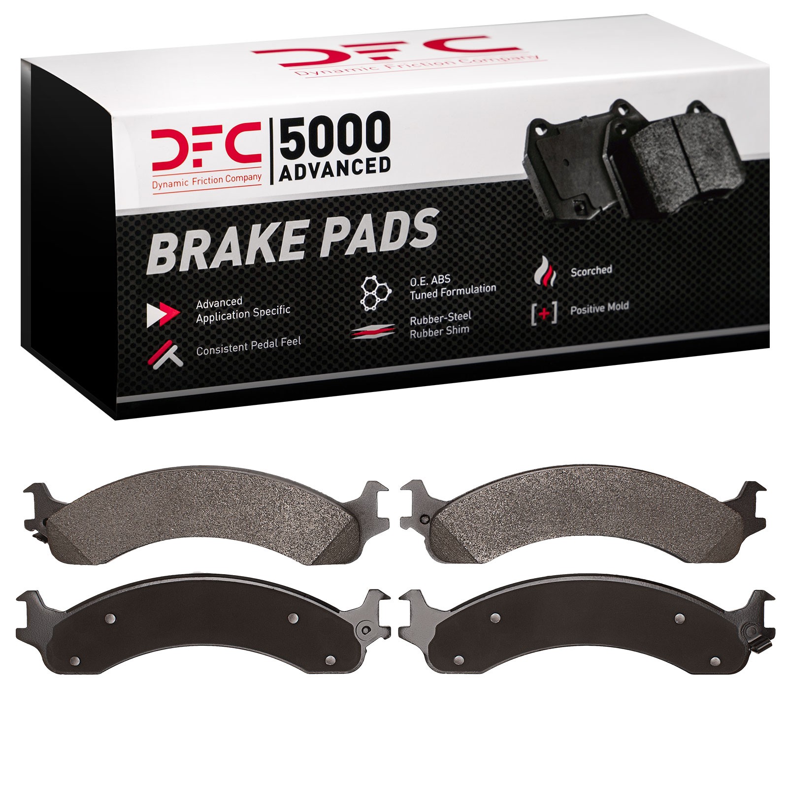 Dynamic Friction 5000 Advanced Brake Pads Without Hardware - 1551-0821-00 - 3