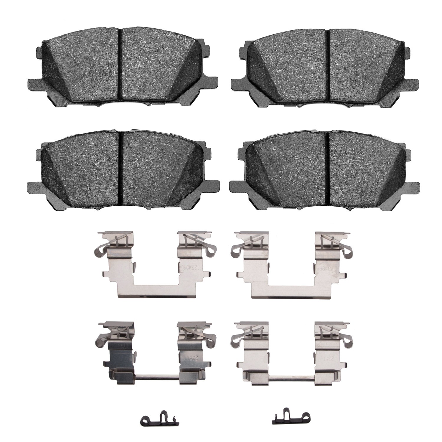 Dynamic Friction 5000 Advance Brake Pads With Hardware - 1551-1005-01 - Main Image