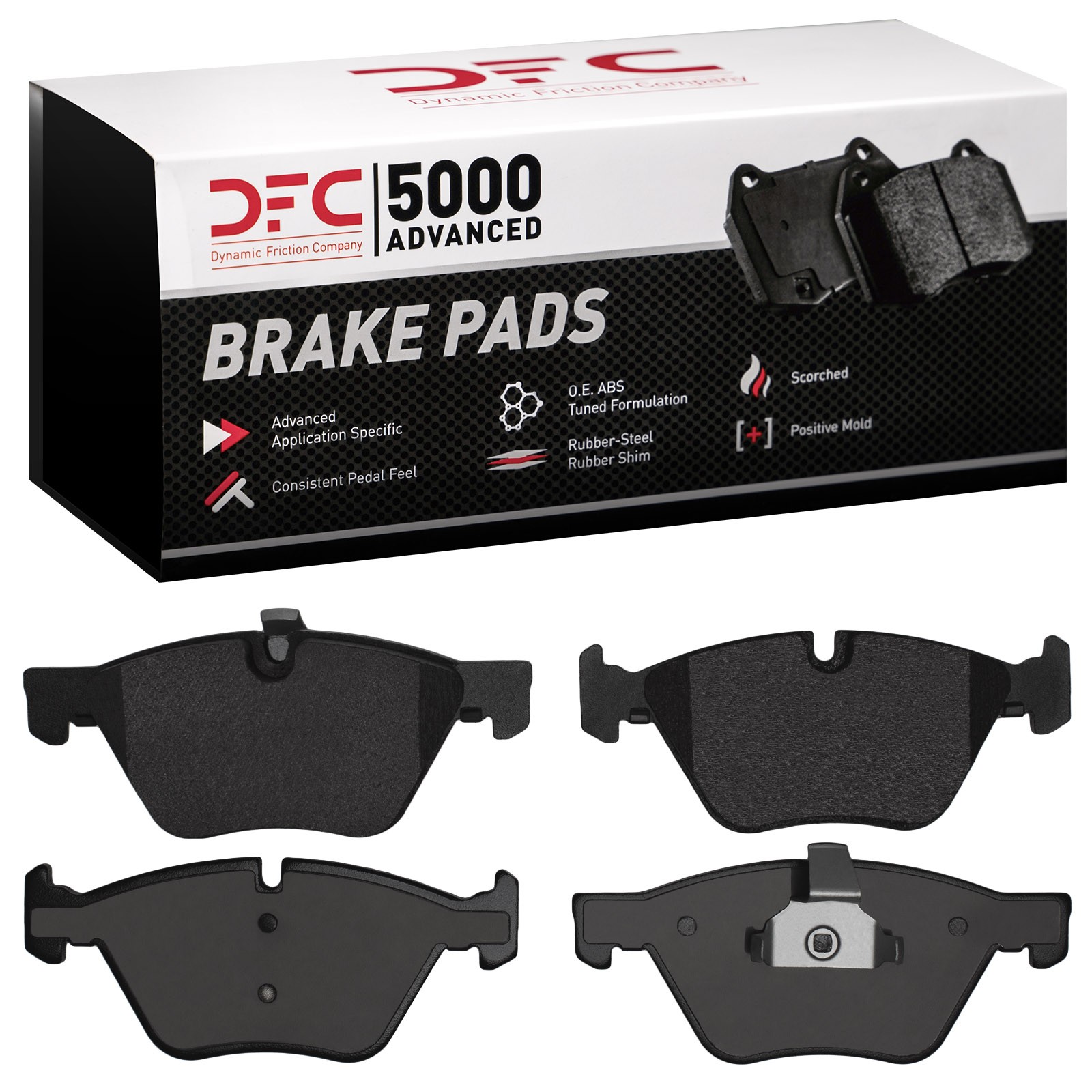 DFC Front 5000 Advanced Ceramic Brake Pads (4 Pads) - 3