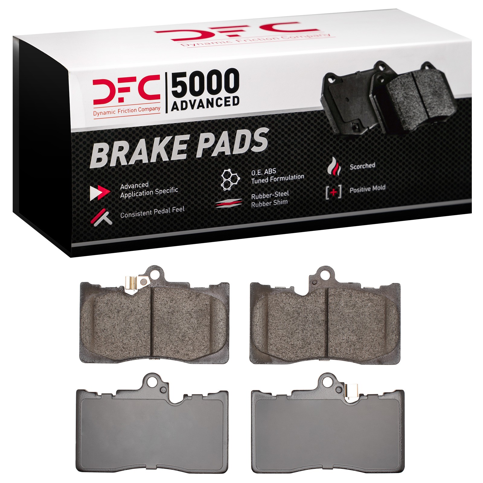 Dynamic Friction 5000 Advanced Brake Pads Without Hardware - 1551-1118-00 - 3