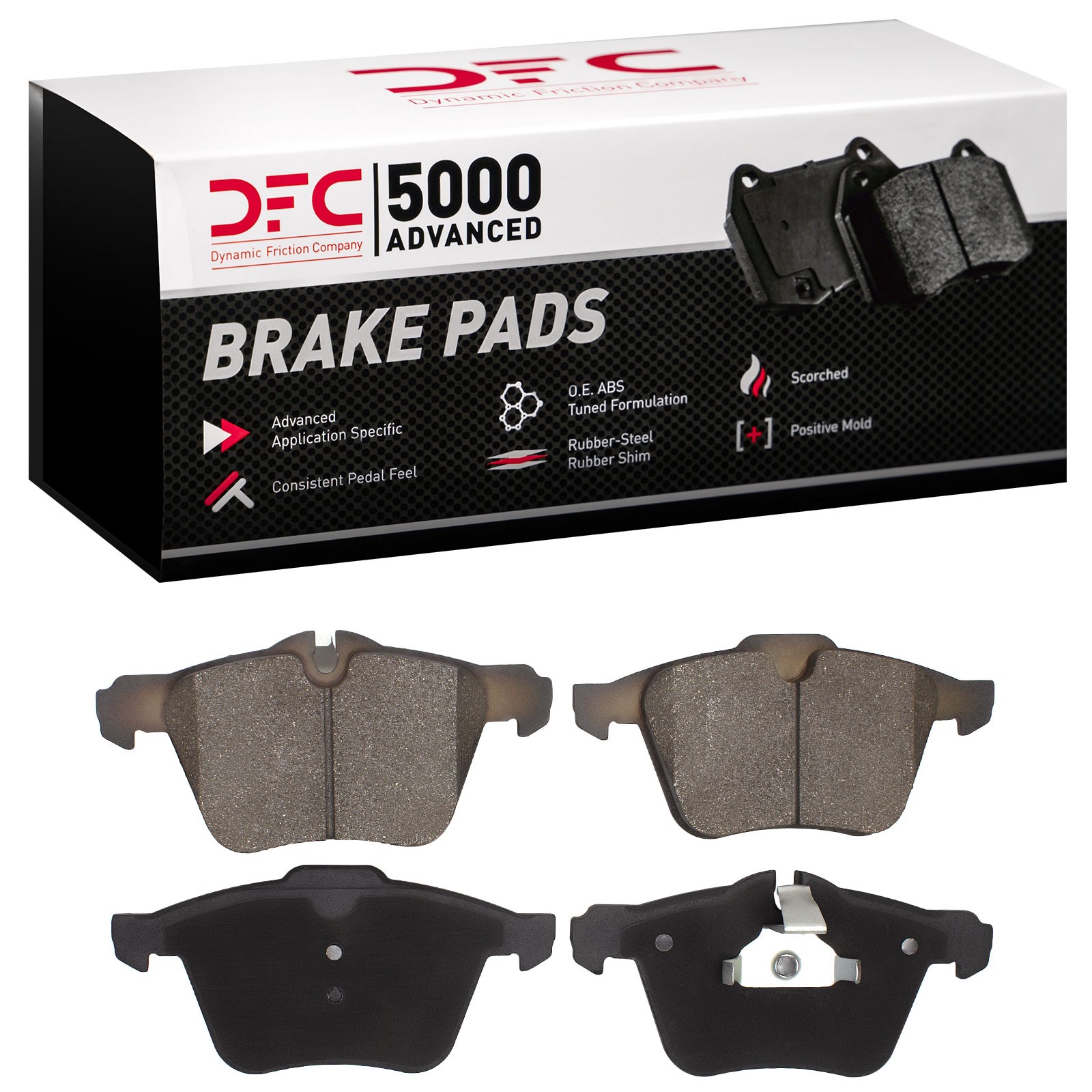 Dynamic Friction 5000 Advanced Brake Pads Without Hardware - 1551-1240-00 - 3