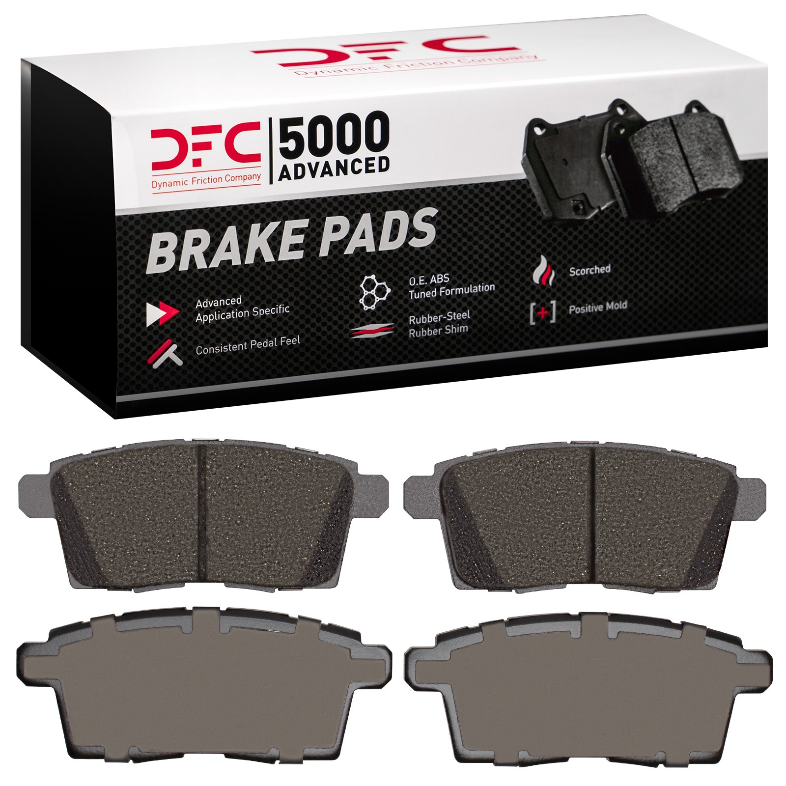 Dynamic Friction 5000 Advanced Brake Pads Without Hardware - 1551-1259-00 - 3