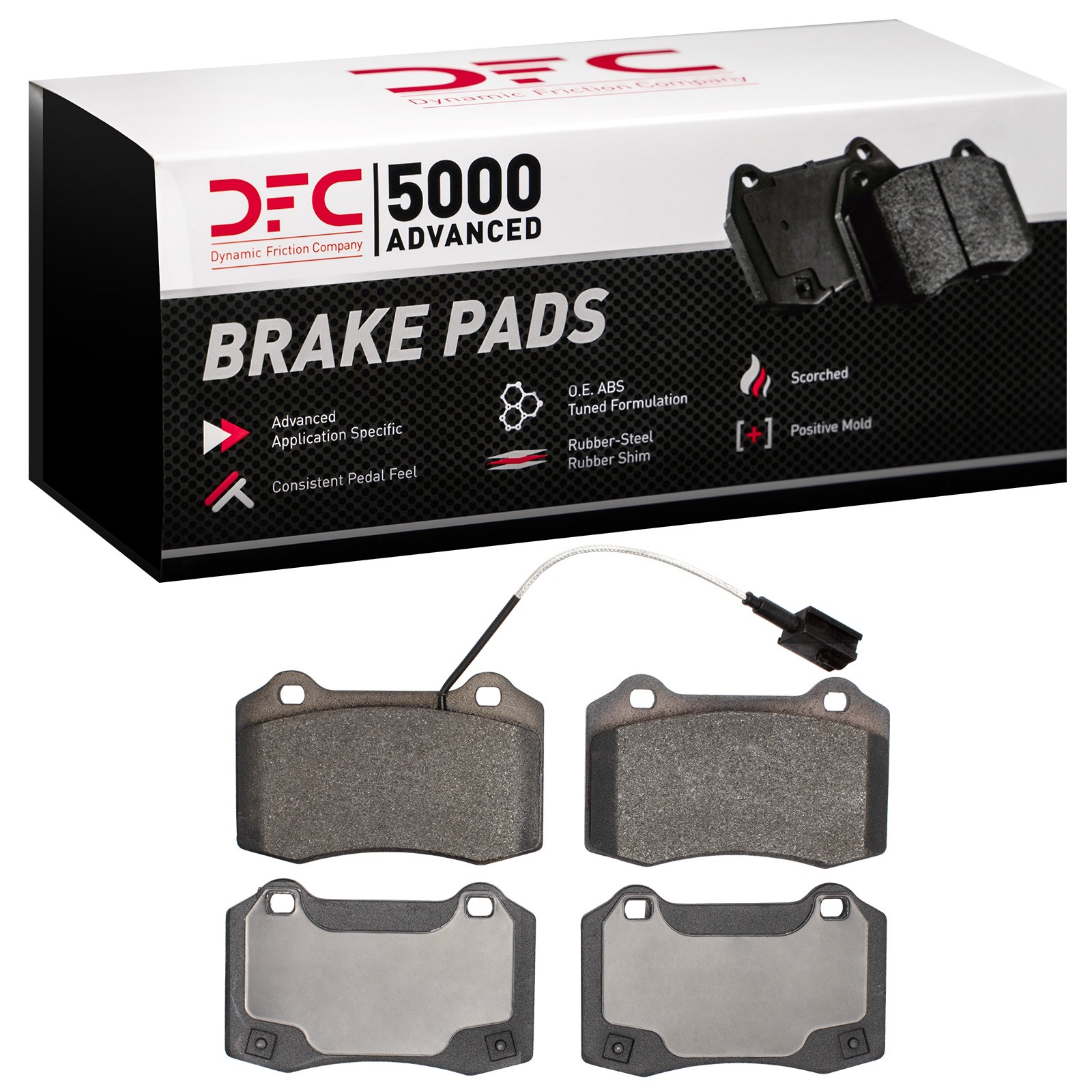 Dynamic Friction 5000 Advanced Brake Pads Without Hardware - 1551-1270-00 - 3
