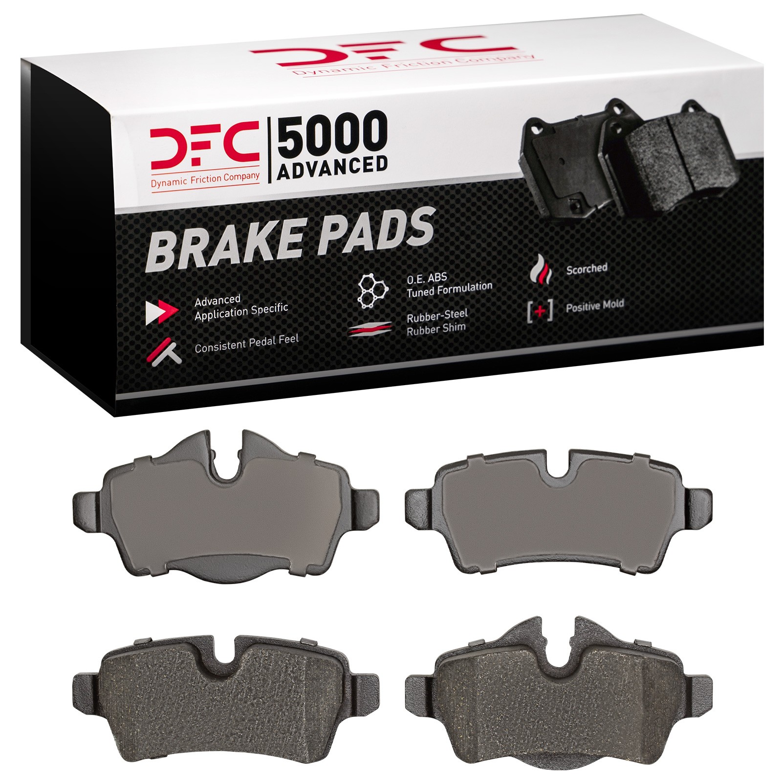 DFC 5000 Advanced Low-Metallic Brake Pads (4 Pads) - 3