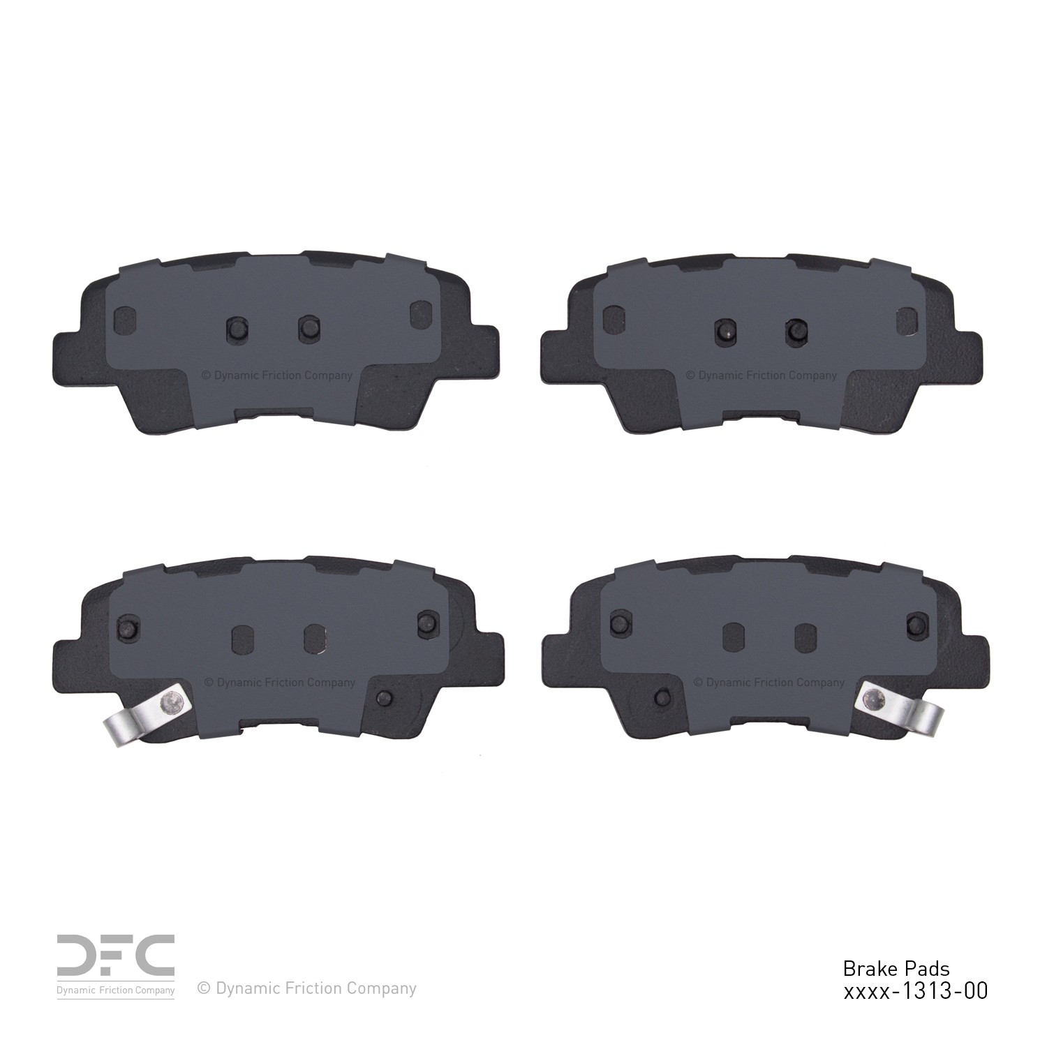 Dynamic Friction 5000 Advanced Brake Pads Without Hardware - 1551-1313-00 - Main Image