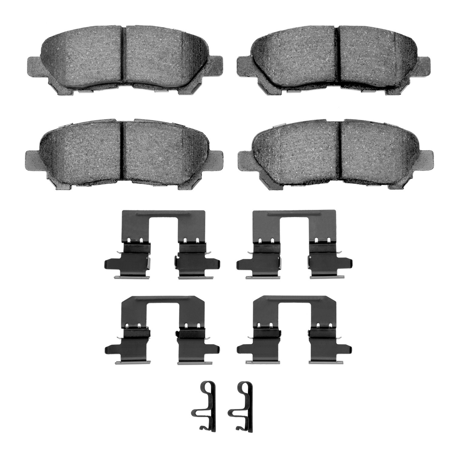 Dynamic Friction 5000 Advance Brake Pads With Hardware - 1551-1325-01 - Main Image