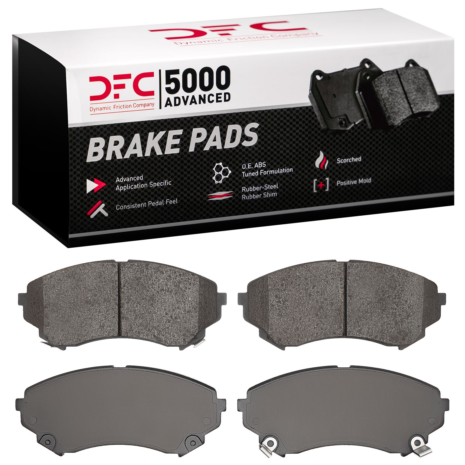DFC Front 5000 Advanced Low-Metallic Brake Pads (4 Pads) - 3