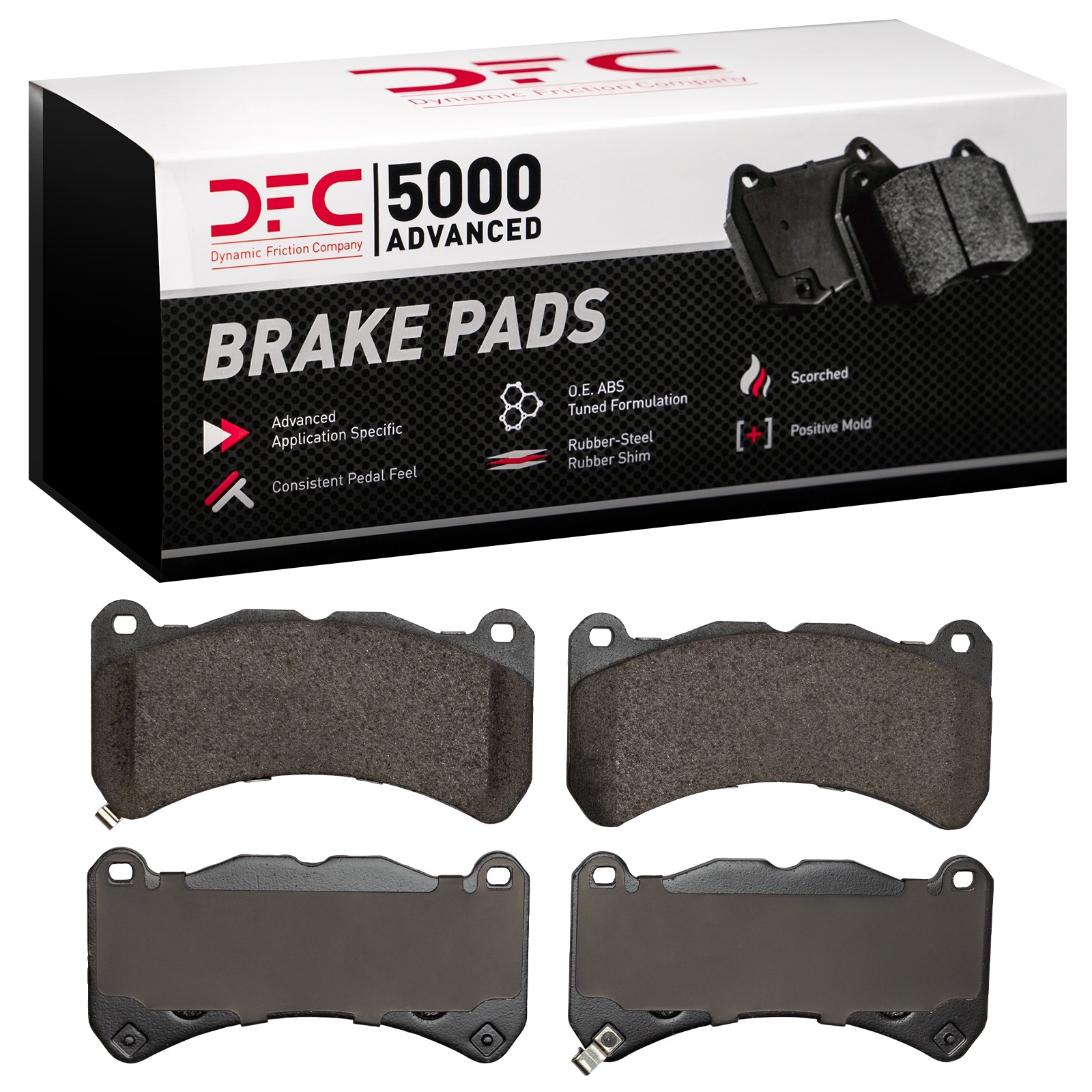 DFC 5000 Advanced Low-Metallic Brake Pads (4 Pads) - 2