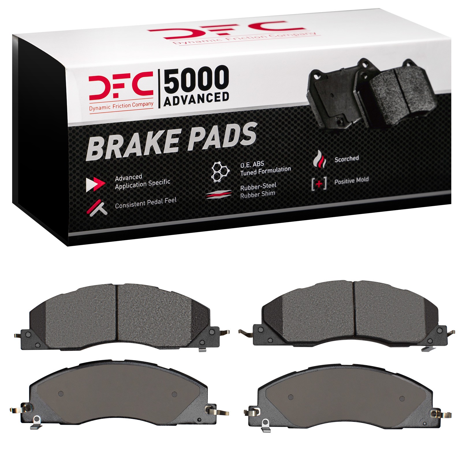 DFC 5000 Advanced Semi-Metallic Brake Pads (4 Pads) - 3
