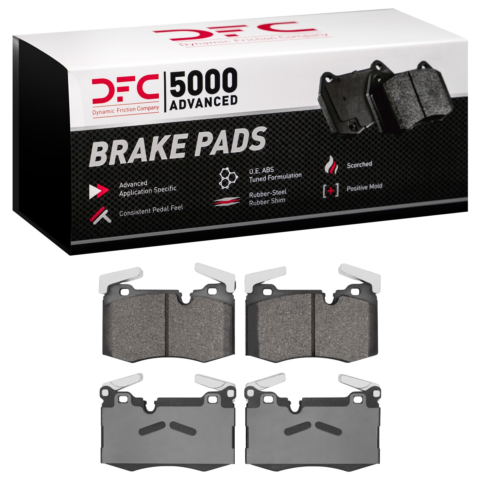Dynamic Friction 5000 Advanced Brake Pads Without Hardware - 1551-1403-00 - 3