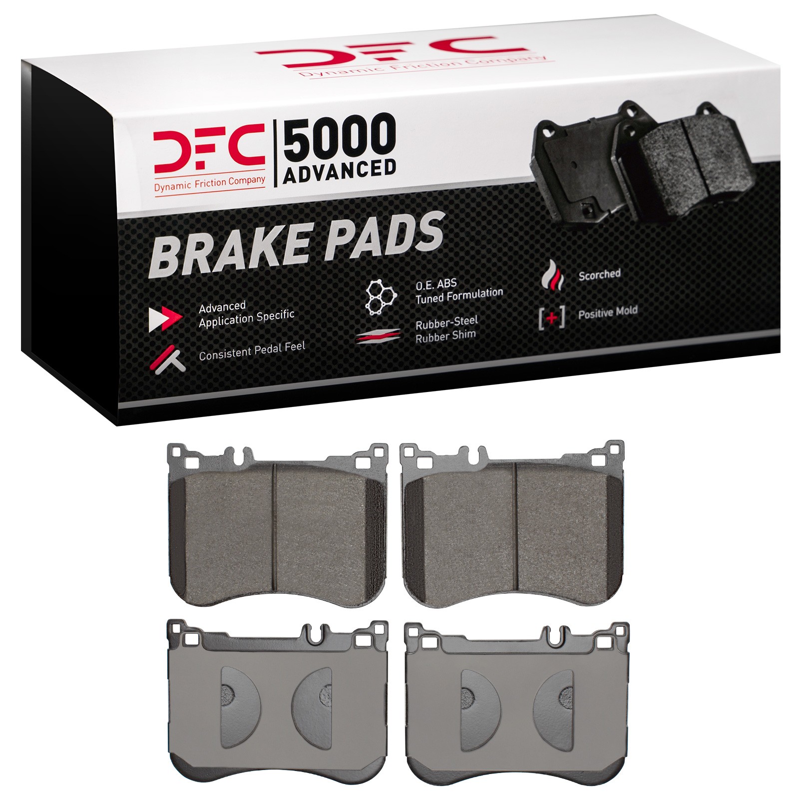 DFC 5000 Advanced Low-Metallic Brake Pads (4 Pads) - 3