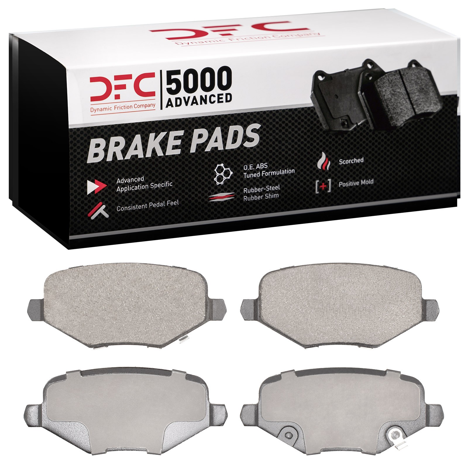 DFC Rear 5000 Advanced Ceramic Brake Pads (4 Pads) - 3