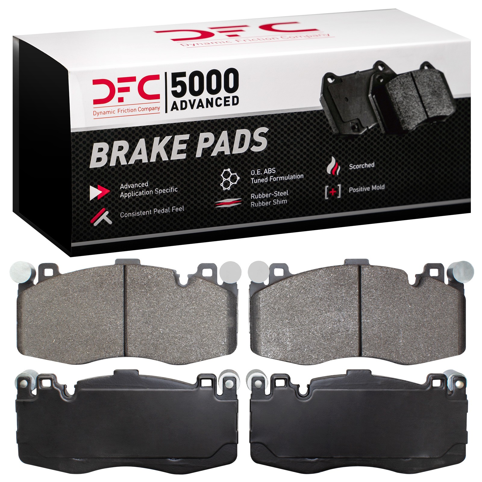 DFC Front 5000 Advanced Low-Metallic Brake Pads (4 Pads) - 3