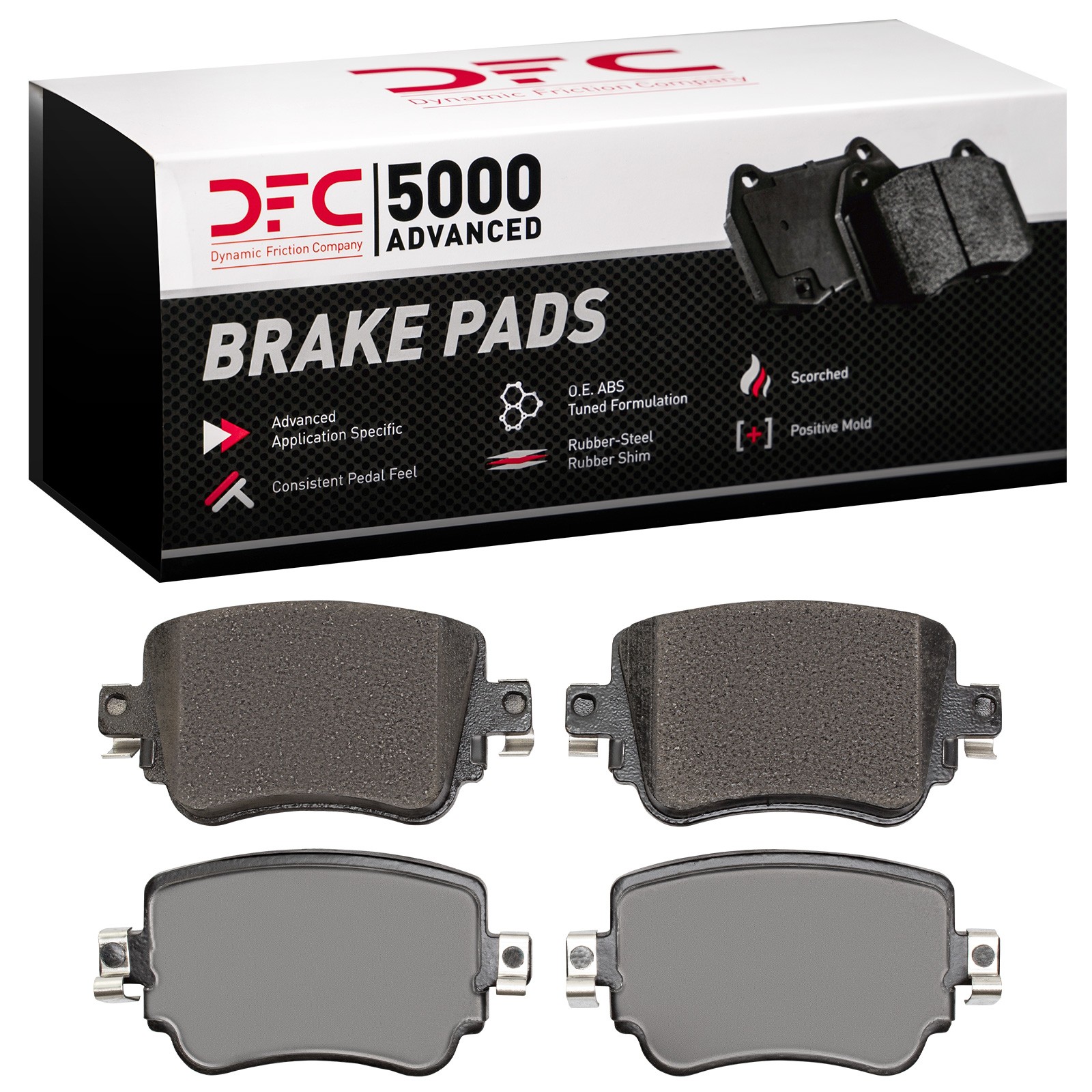 DFC Rear 5000 Advanced Ceramic Brake Pads (4 Pads) - 2