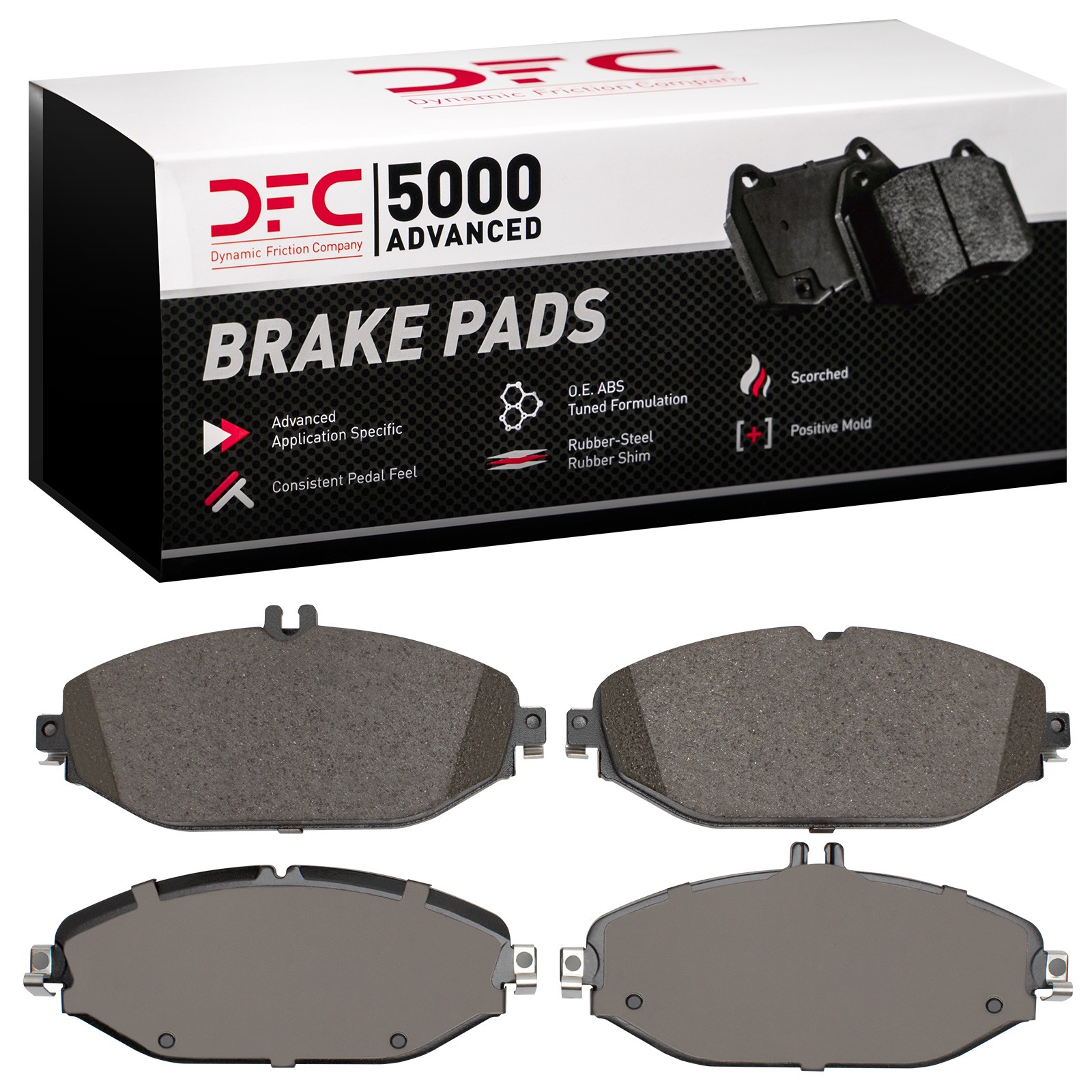 Dynamic Friction 5000 Advanced Brake Pads Without Hardware - 1551-1794-00 - 2