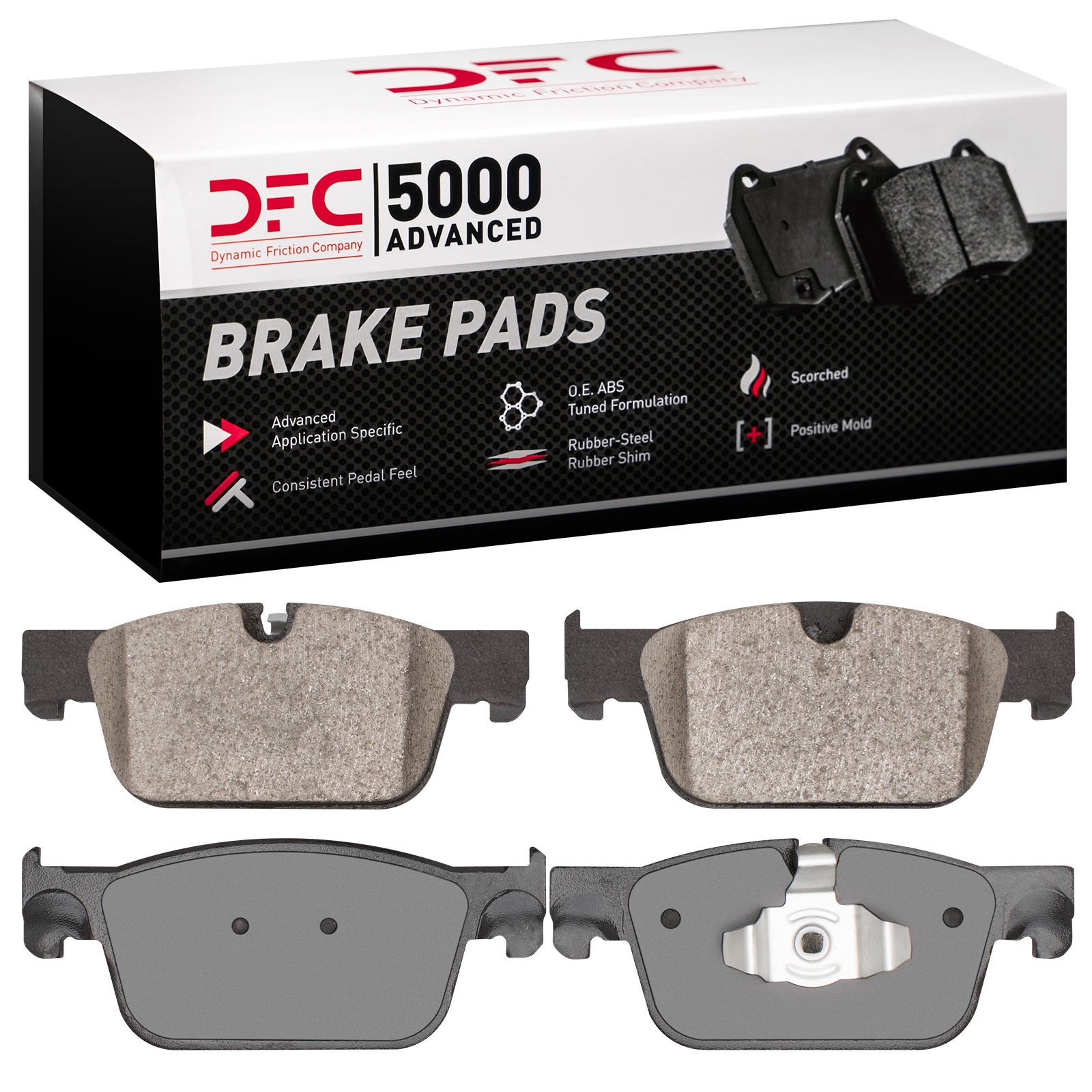 Dynamic Friction 5000 Advanced Brake Pads Without Hardware - 1551-1924-00 - 3