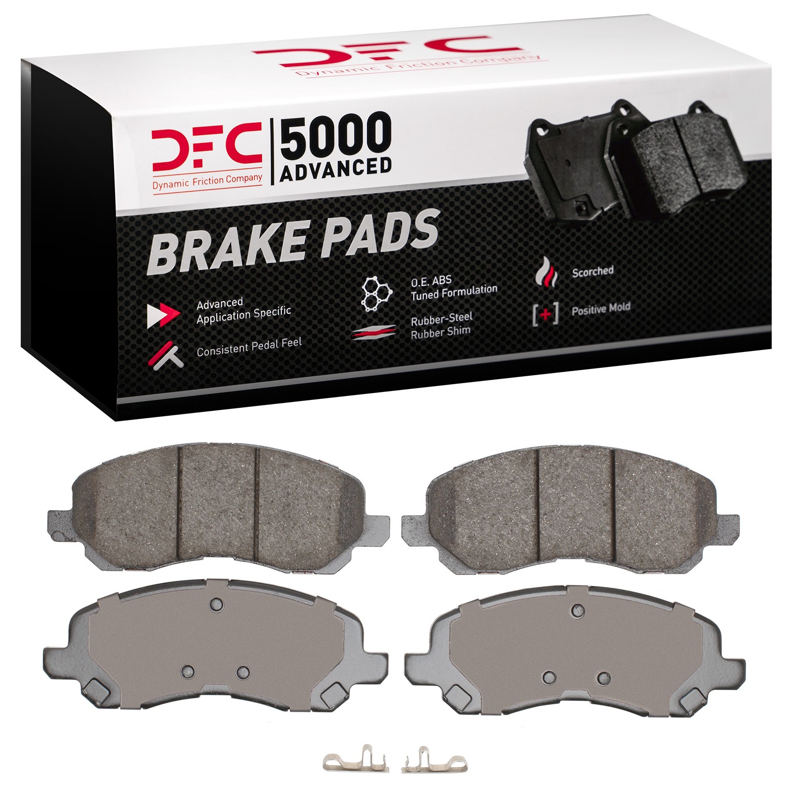 Dynamic Friction 5000 Advanced Brake Pads Without Hardware - 1551-2057-00 - 3