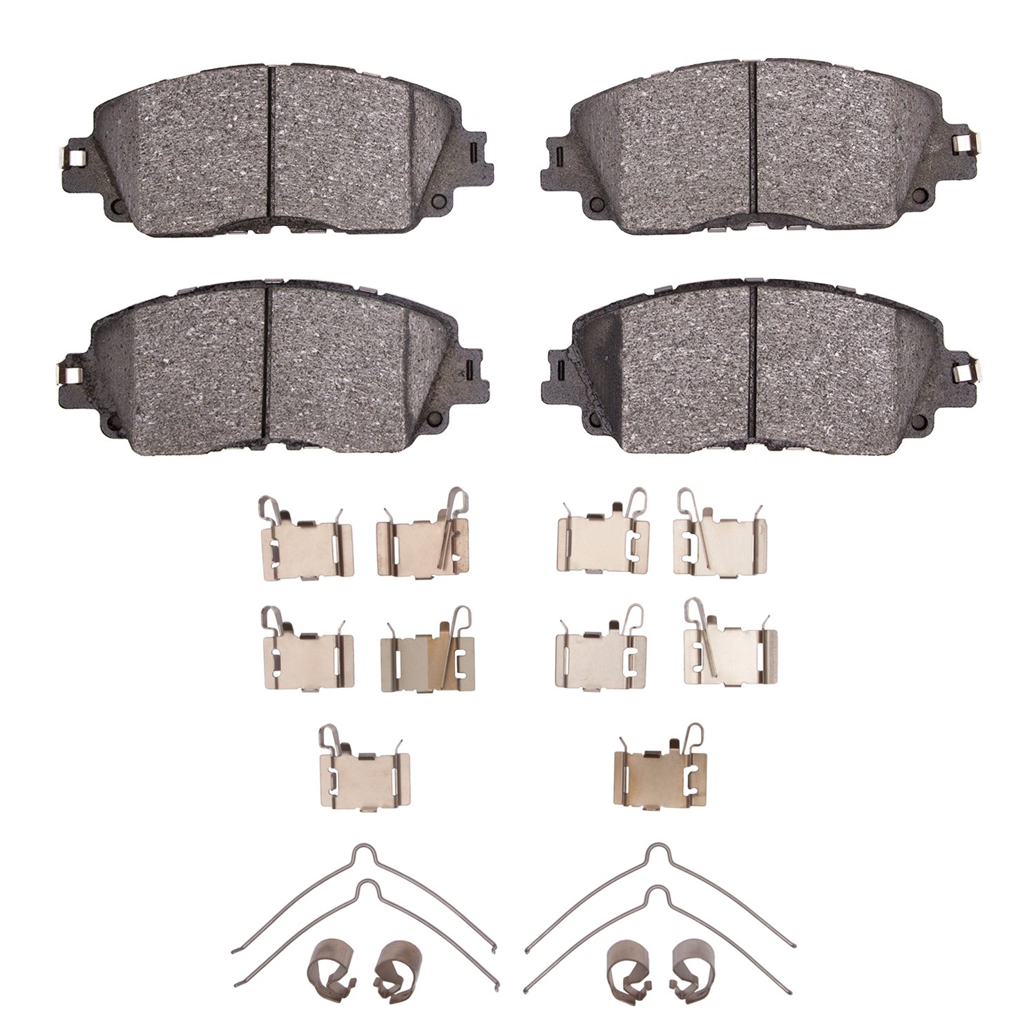 Dynamic Friction 5000 Advance Brake Pads With Hardware - 1551-2076-01 - Main Image