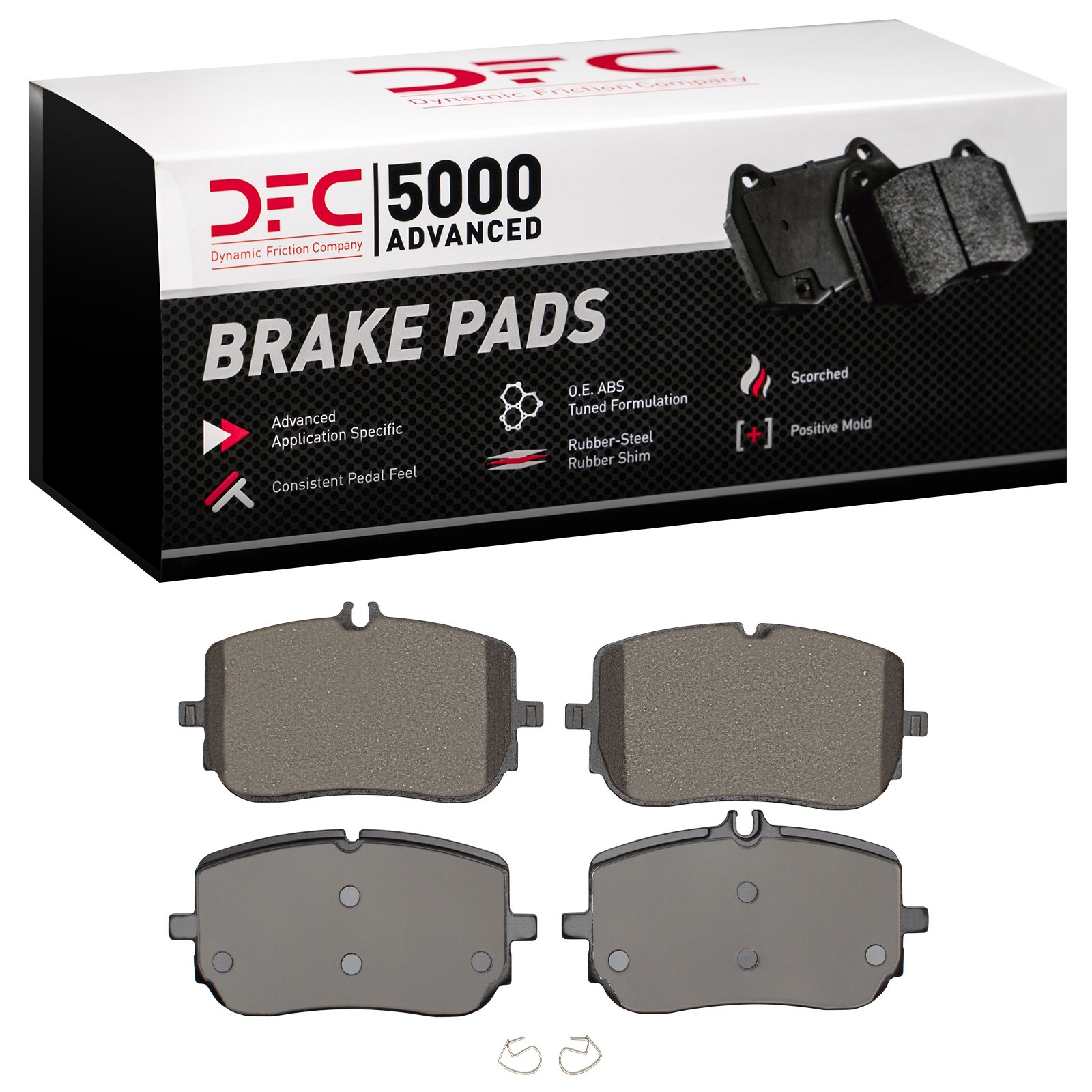 Dynamic Friction 5000 Advanced Brake Pads Without Hardware - 1551-2206-00 - 2