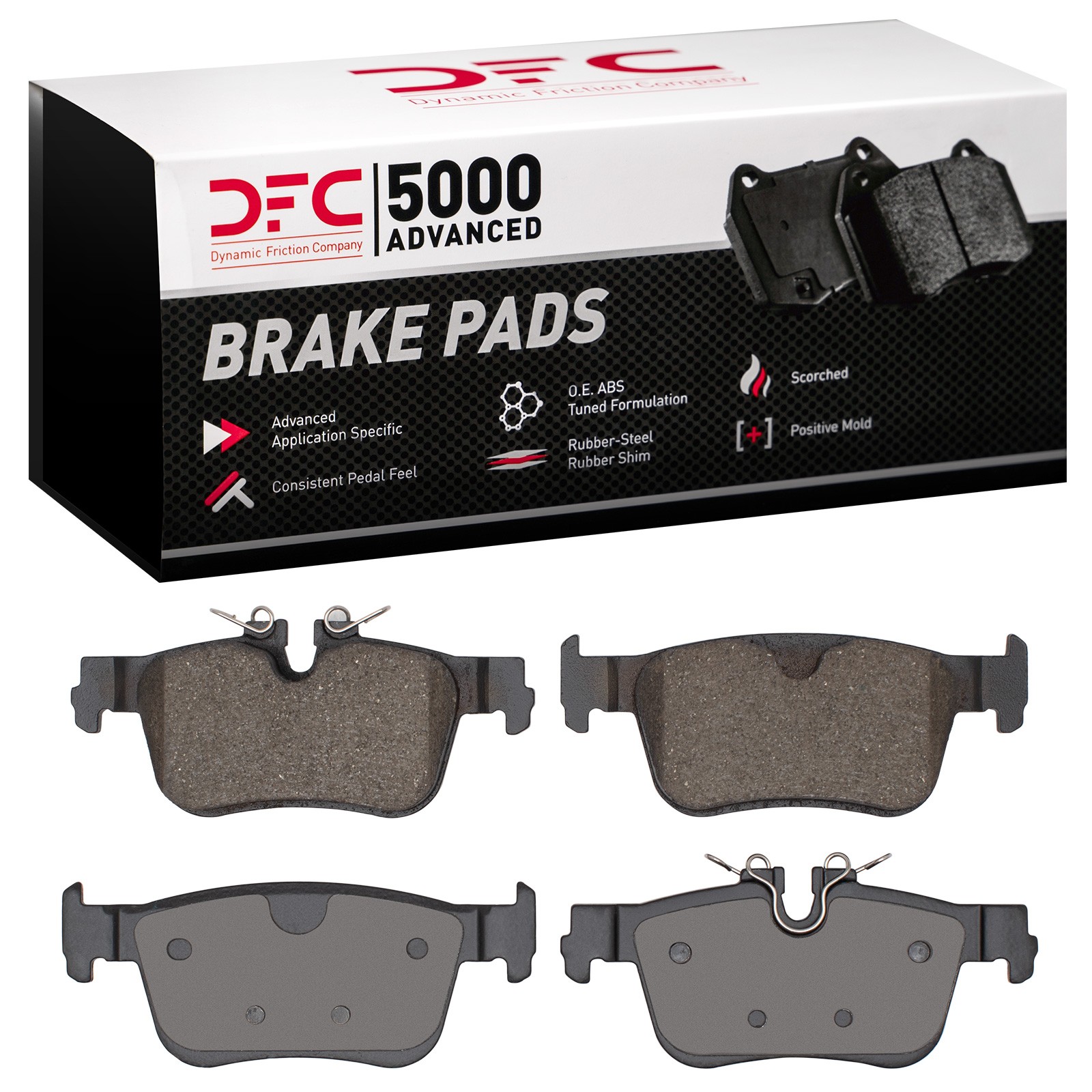 Dynamic Friction 5000 Advanced Brake Pads Without Hardware - 1551-2410-00 - 3