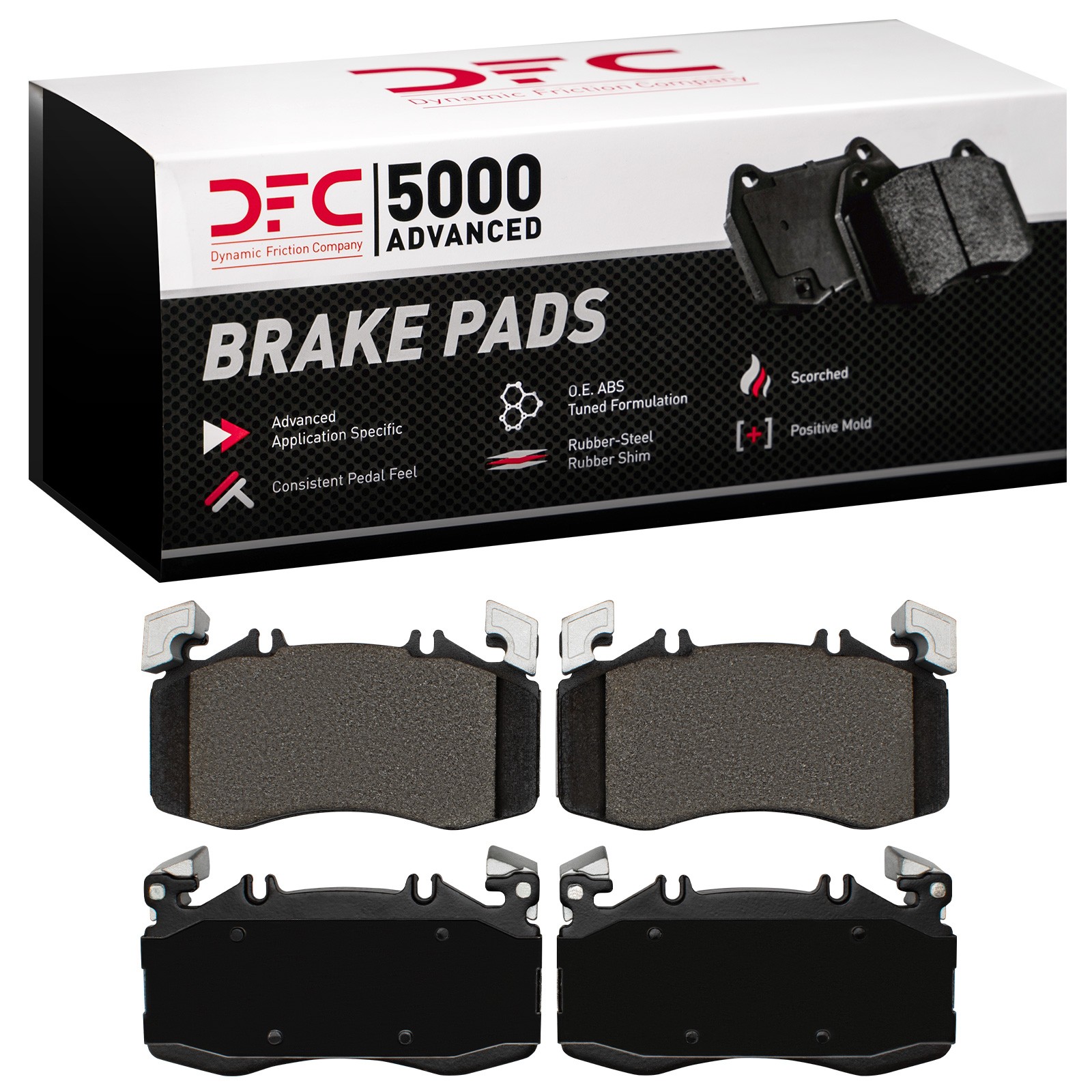 DFC 5000 Advanced Low-Metallic Brake Pads (4 Pads) - 3