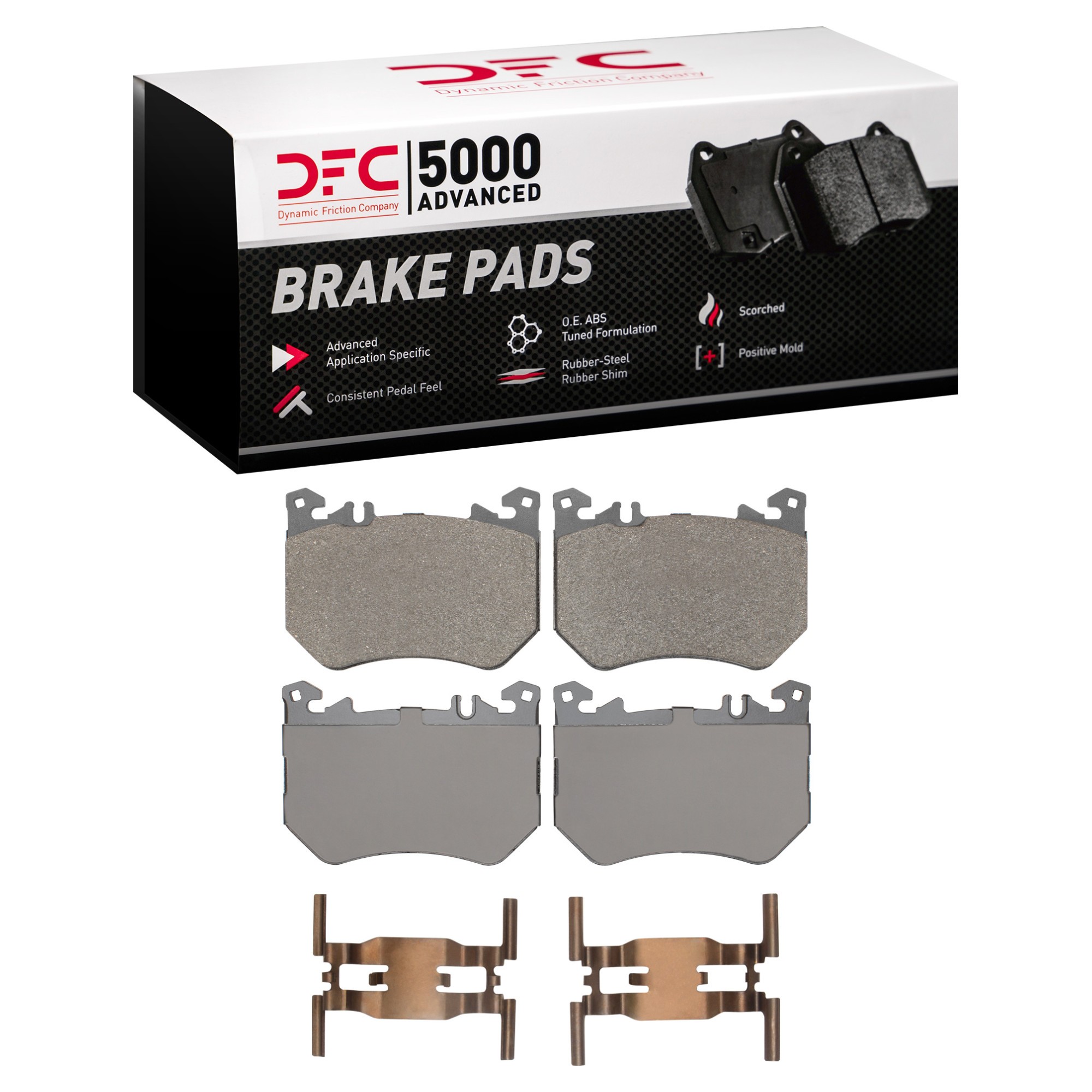 DFC 5000 Advanced Low-Metallic Brake Pads (4 Pads) - Main Image