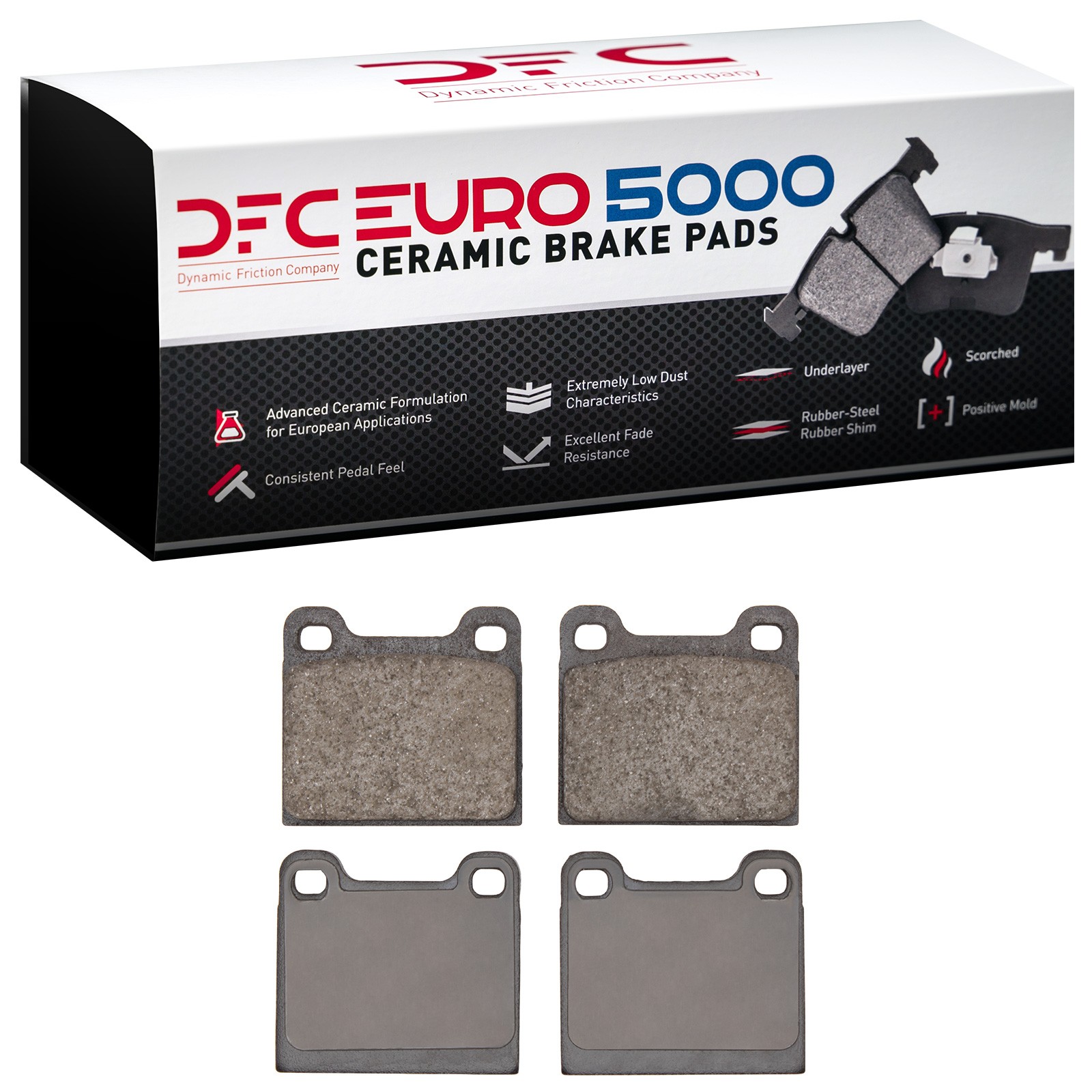 DFC Front EURO 5000 Ceramic Brake Pads (4 Pads) - 2