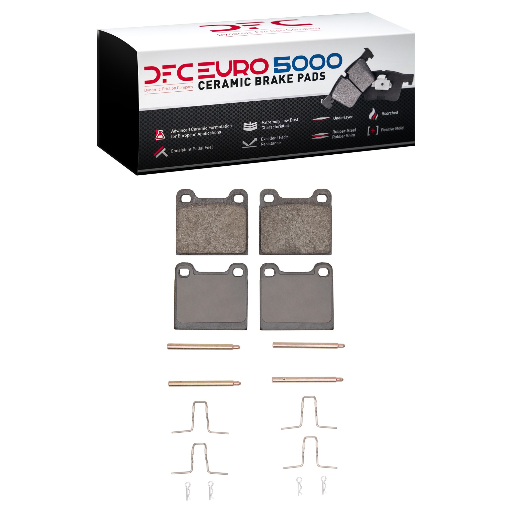 DFC EURO 5000 Ceramic Brake Pads (4 Pads) - Main Image