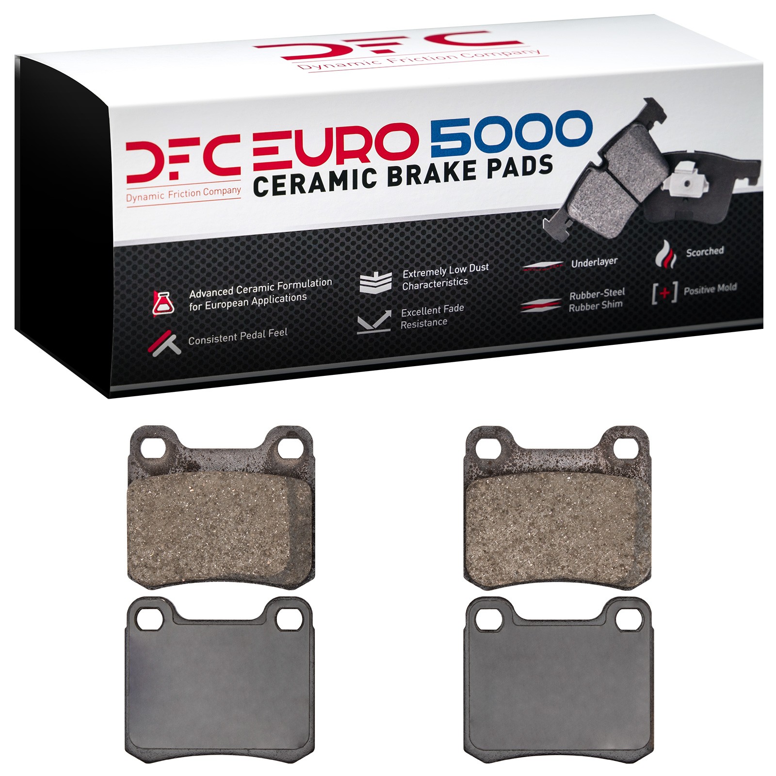 DFC EURO 5000 Ceramic Brake Pads (4 Pads) - 3