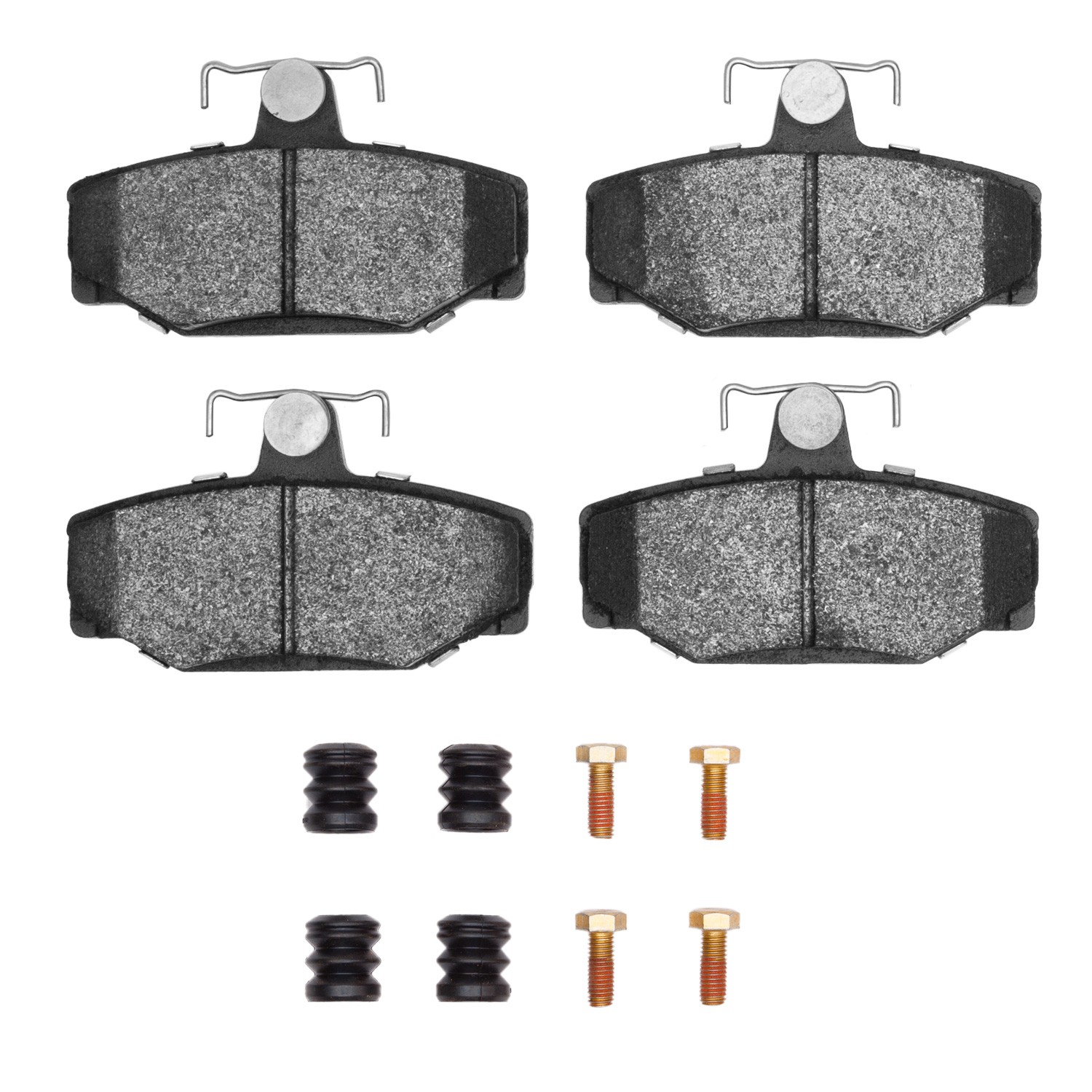 Dynamic Friction 5000 Euro Ceramic Brake Pads With Hardware - 1600-0391-01 - Main Image