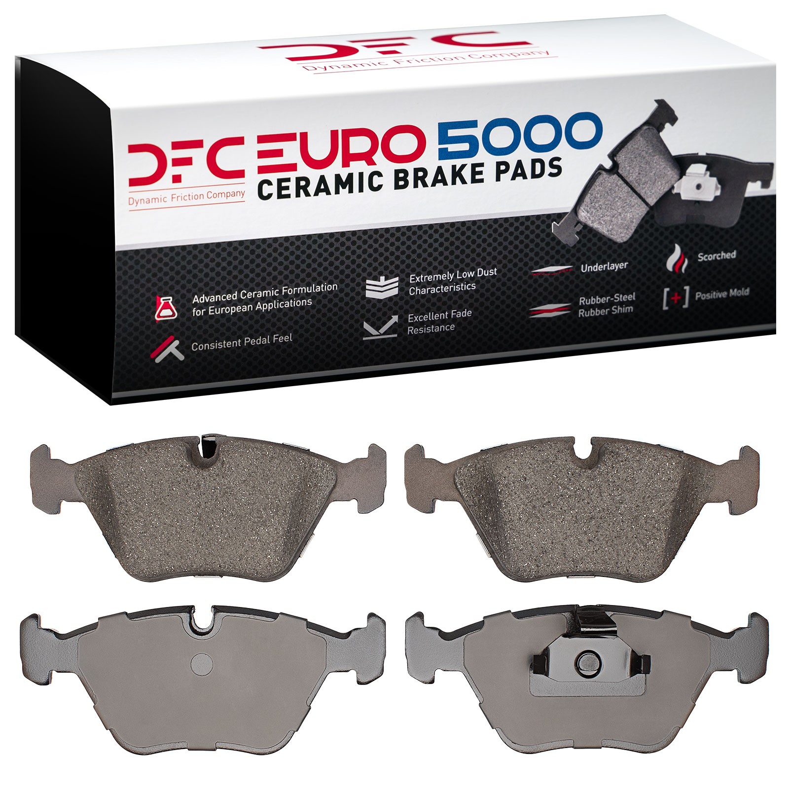 DFC Front EURO 5000 Ceramic Brake Pads (4 Pads) - 3