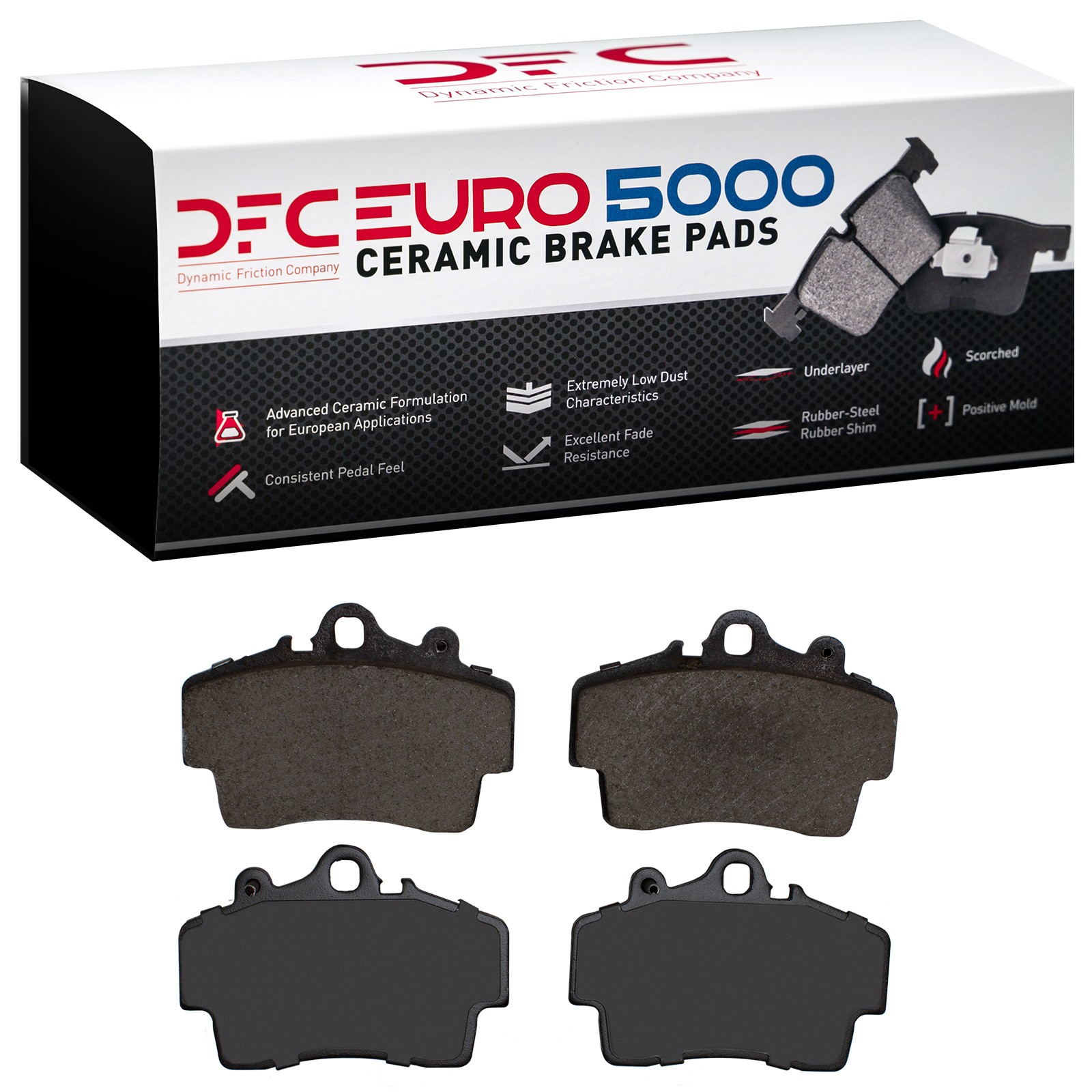 DFC EURO 5000 Ceramic Brake Pads (4 Pads) - 3