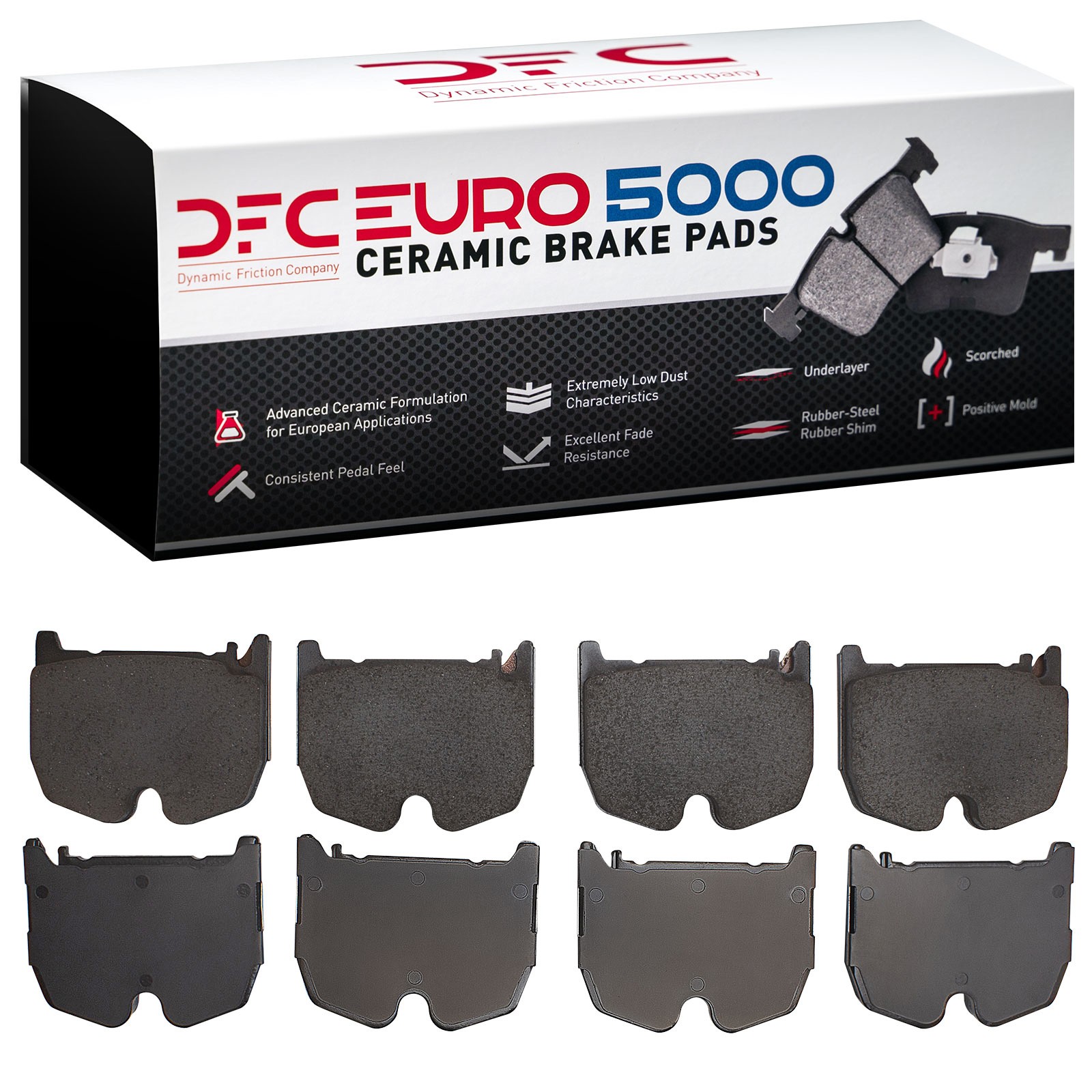 DFC EURO 5000 Ceramic Brake Pads (8 Pads) - 3