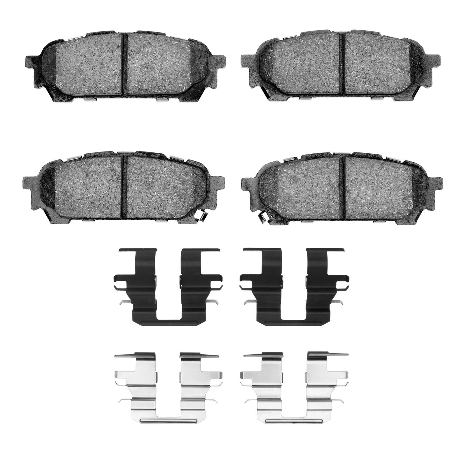 Dynamic Friction 5000 Euro Ceramic Brake Pads With Hardware - 1600-1004-01 - Main Image