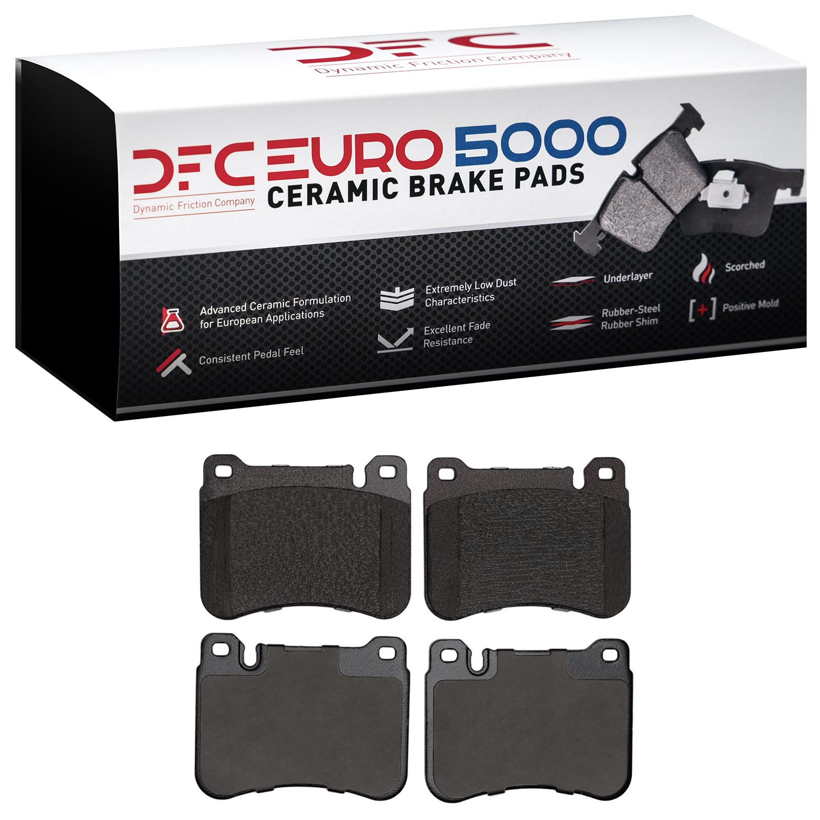 DFC EURO 5000 Ceramic Brake Pads (4 Pads) - 3