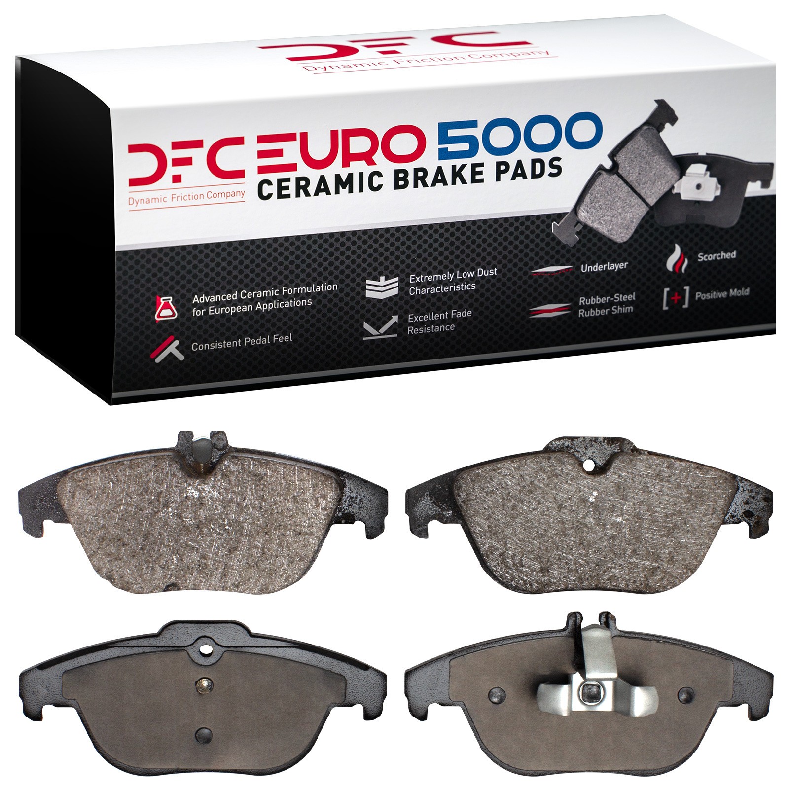DFC EURO 5000 Ceramic Brake Pads (4 Pads) - 2