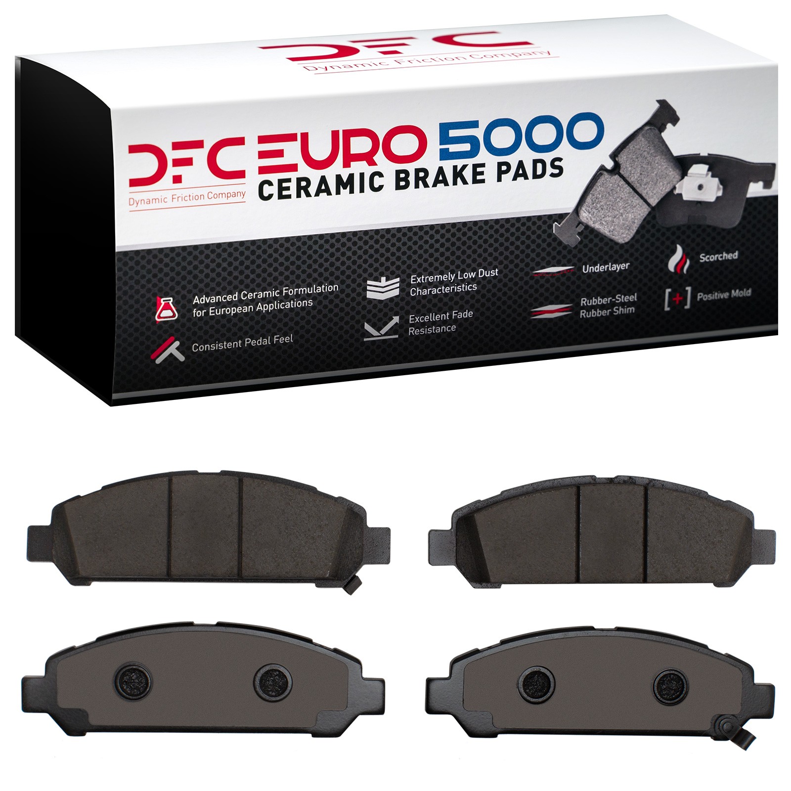 DFC EURO 5000 Ceramic Brake Pads (4 Pads) - 3