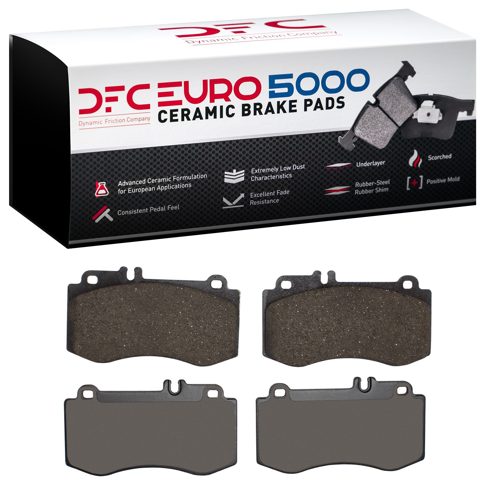 DFC EURO 5000 Ceramic Brake Pads (4 Pads) - 2
