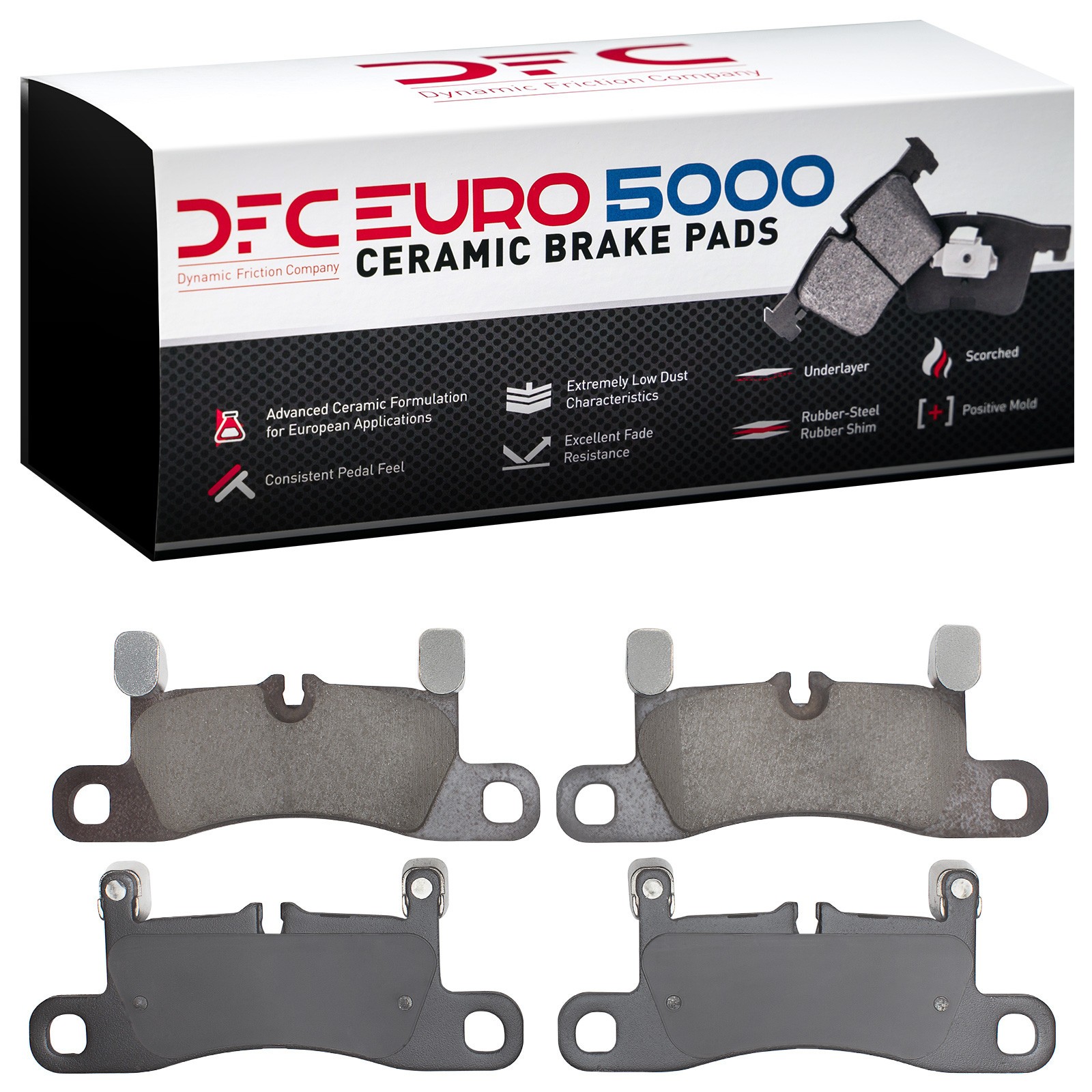 DFC EURO 5000 Ceramic Brake Pads (4 Pads) - 2