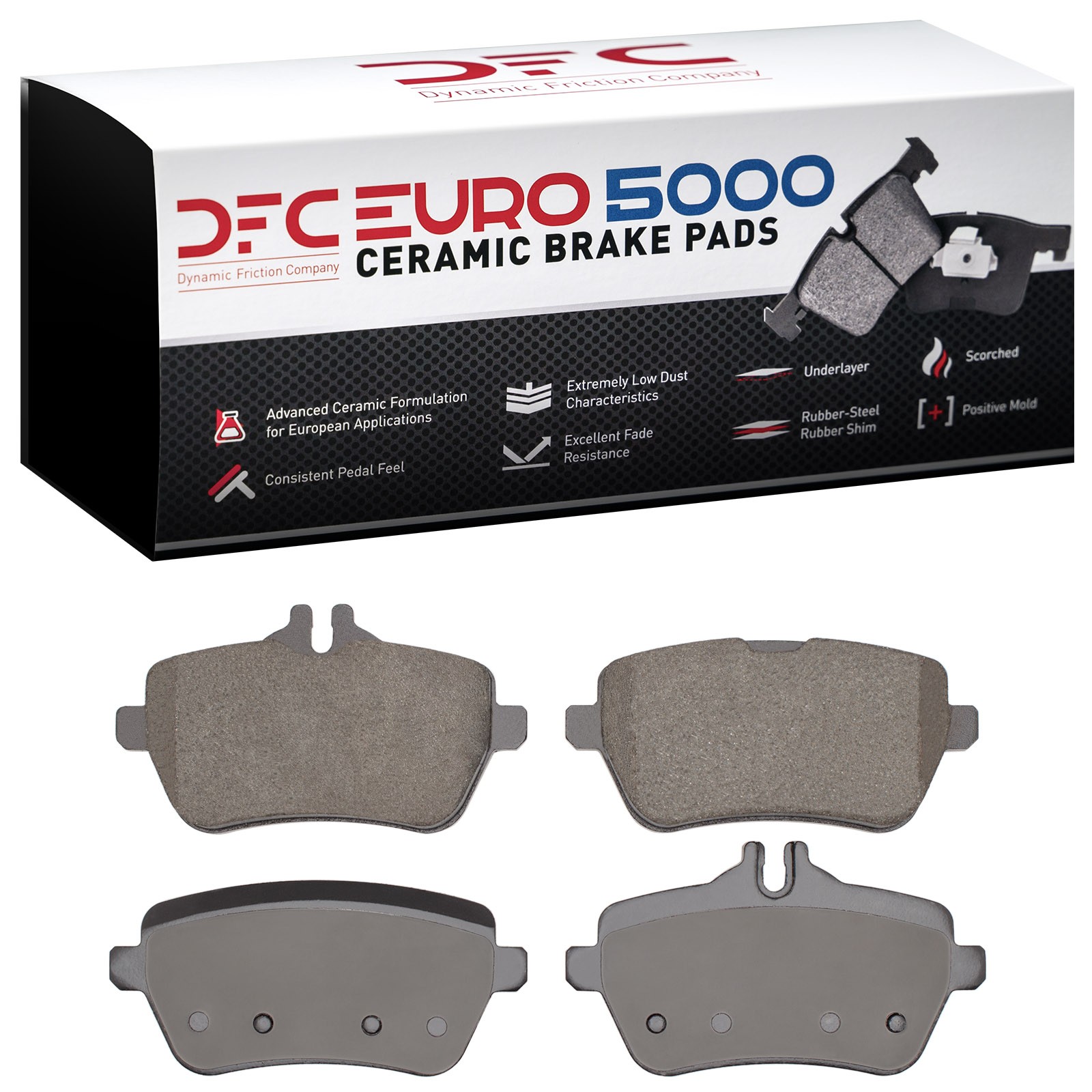 DFC EURO 5000 Ceramic Brake Pads (4 Pads) - 2