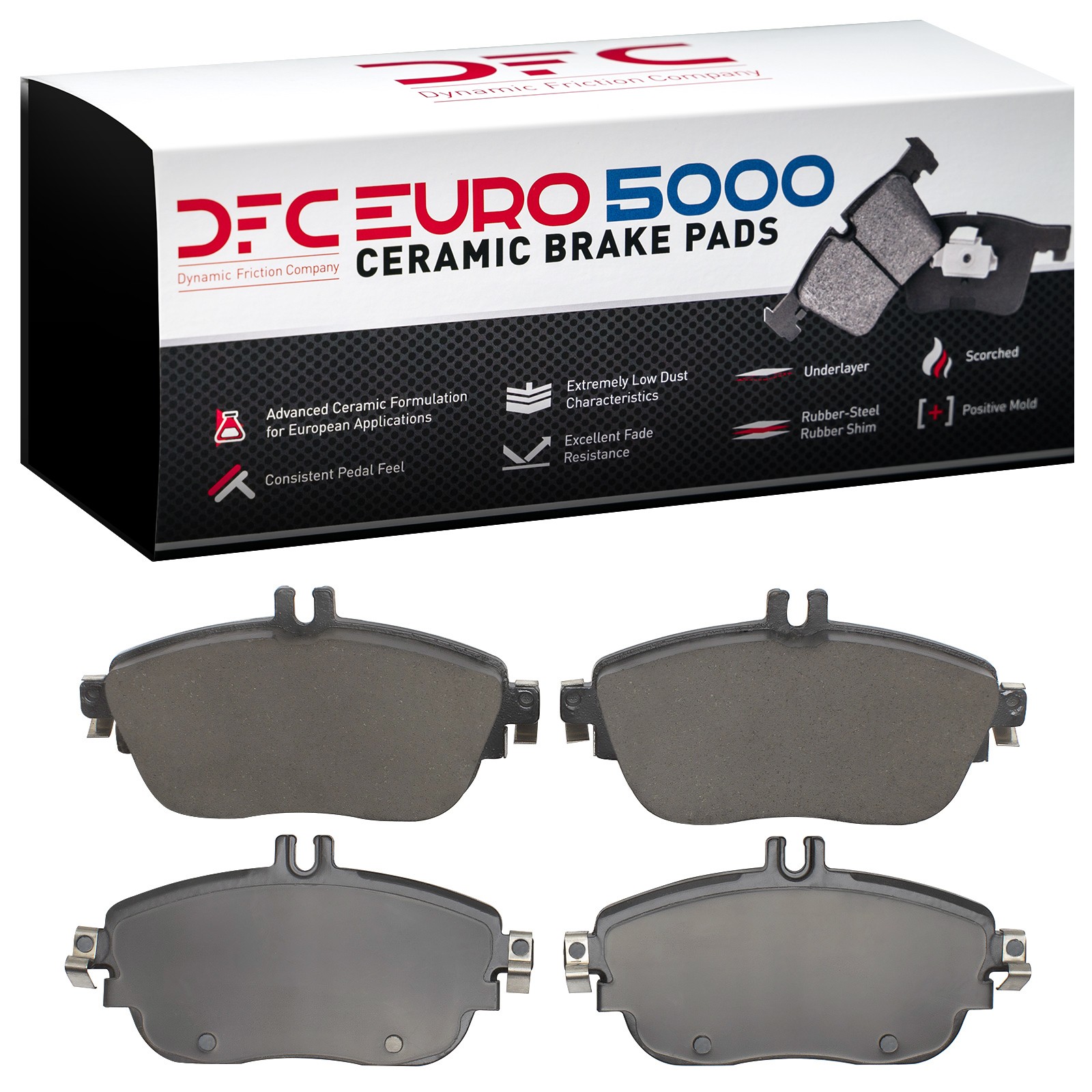 DFC EURO 5000 Ceramic Brake Pads (4 Pads) - 2