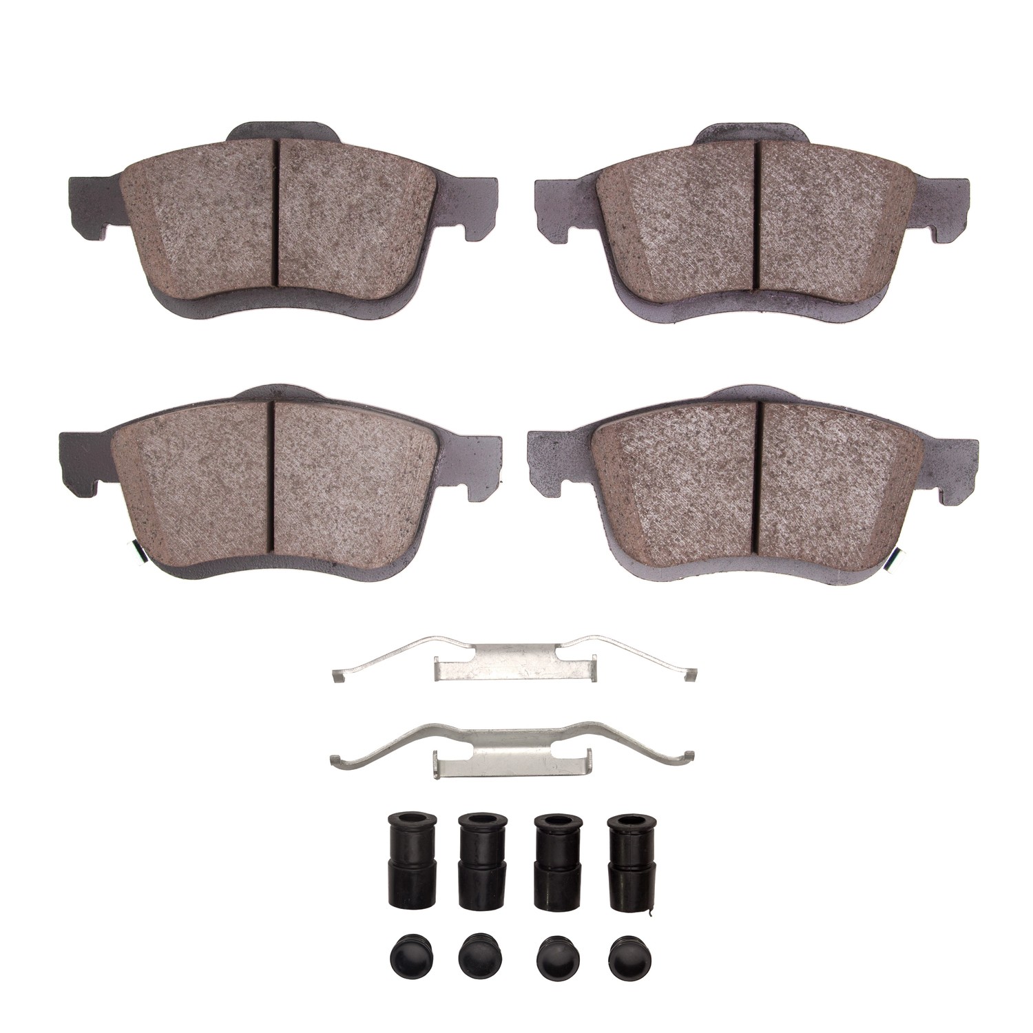 Dynamic Friction 5000 Euro Ceramic Brake Pads With Hardware - 1600-1721-01 - Main Image
