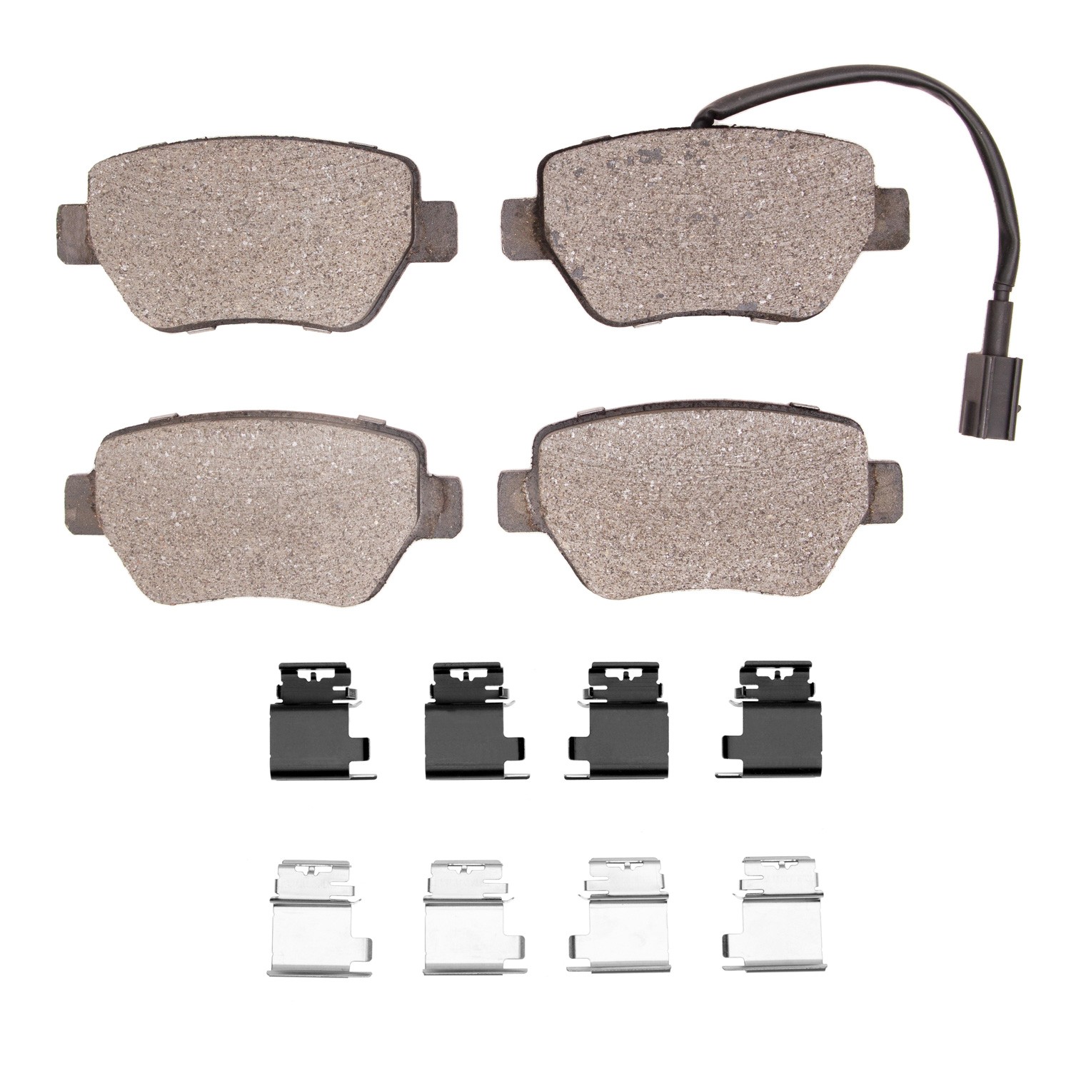 Dynamic Friction 5000 Euro Ceramic Brake Pads With Hardware - 1600-1851-01 - Main Image