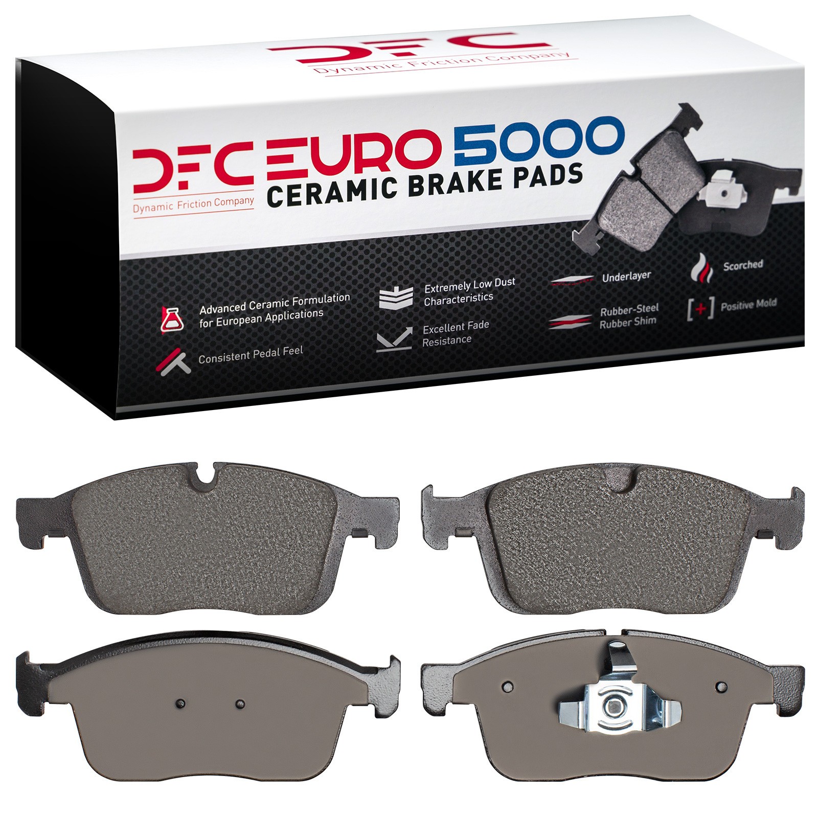 DFC EURO 5000 Ceramic Brake Pads (4 Pads) - 2