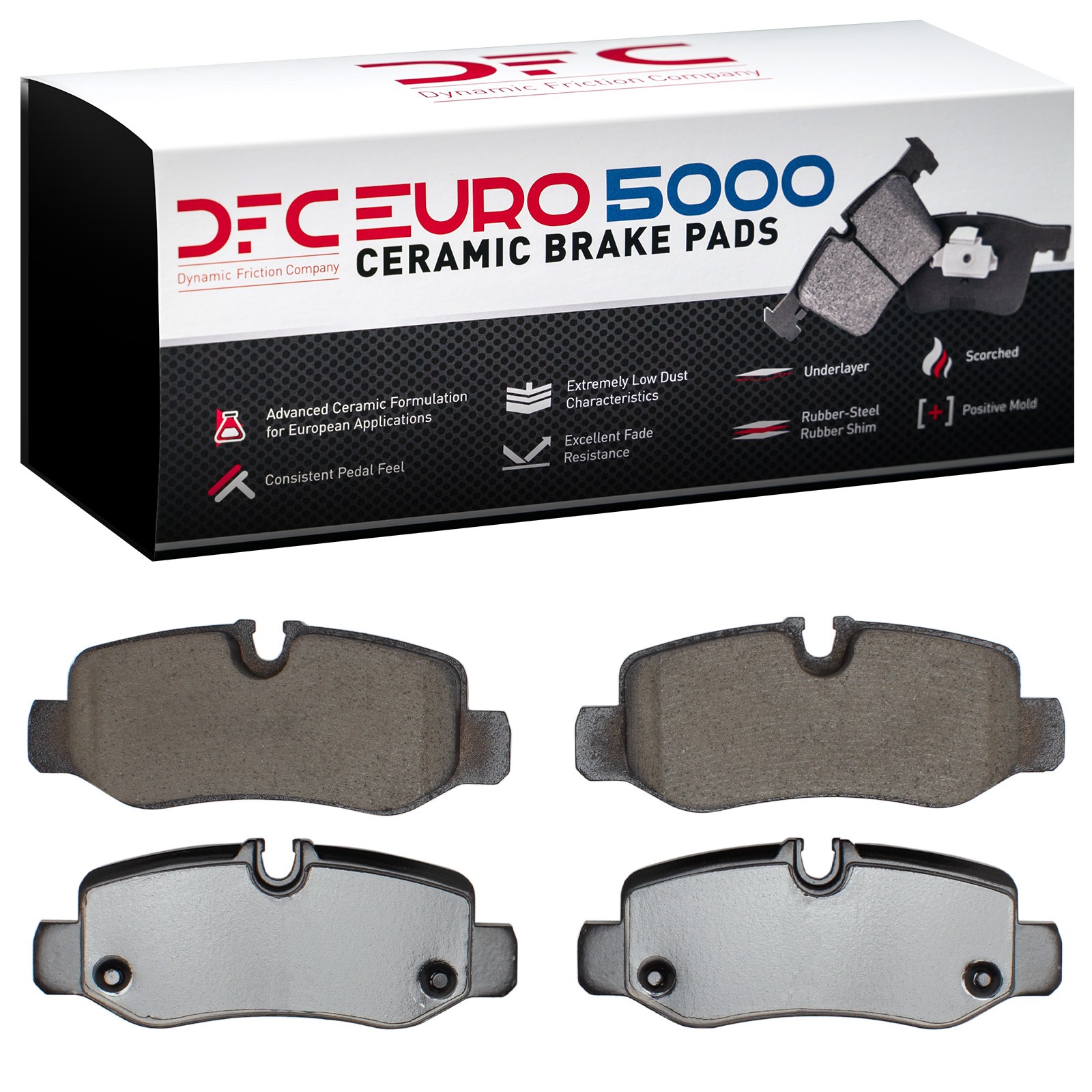 DFC EURO 5000 Ceramic Brake Pads (4 Pads) - 2
