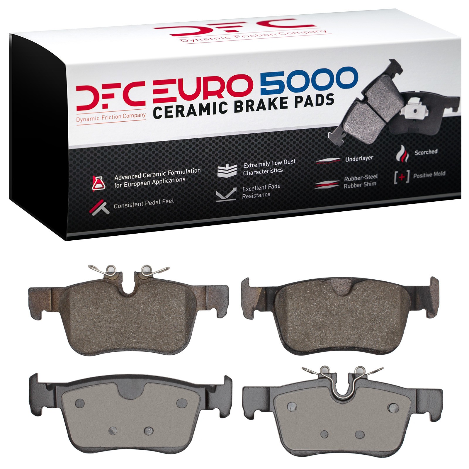 DFC EURO 5000 Ceramic Brake Pads (4 Pads) - 2